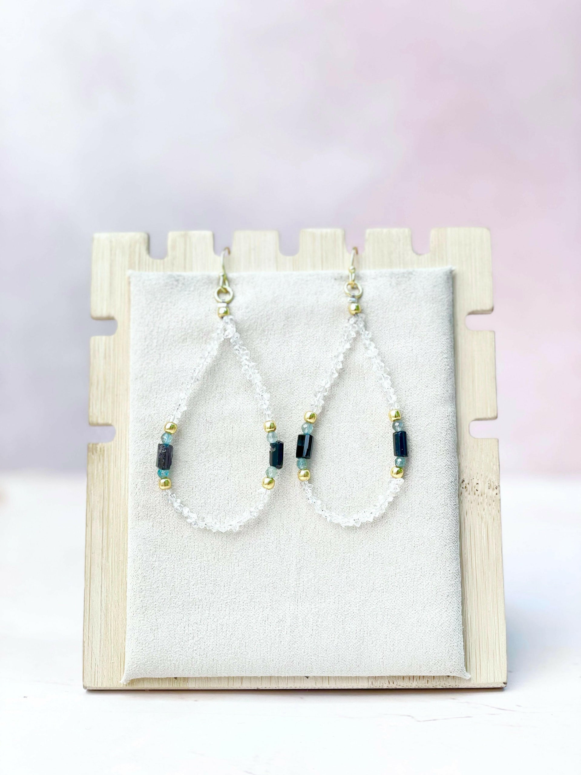 Herkimer Bling Multi Gem Earrings-Earrings-Krush Kandy, Women's Online Fashion Boutique Located in Phoenix, Arizona (Scottsdale Area)