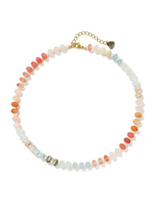 Minimalist Multi Color Beaded Necklace-Necklaces-Krush Kandy, Women's Online Fashion Boutique Located in Phoenix, Arizona (Scottsdale Area)
