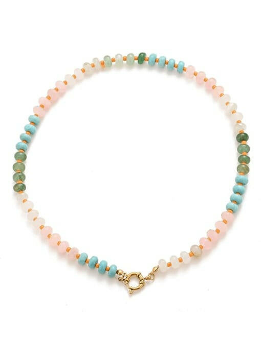 Summertime Vibe Beaded Minimalist Necklace-Necklaces-Krush Kandy, Women's Online Fashion Boutique Located in Phoenix, Arizona (Scottsdale Area)