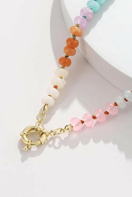 Sunset Serenade Beaded Minimalist Necklace-Necklaces-Krush Kandy, Women's Online Fashion Boutique Located in Phoenix, Arizona (Scottsdale Area)
