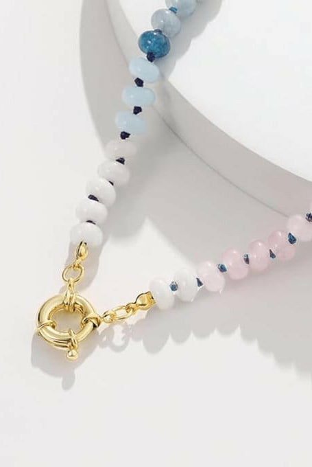 Somewhere In The Clouds Beaded Minimalist Necklace-Necklaces-Krush Kandy, Women's Online Fashion Boutique Located in Phoenix, Arizona (Scottsdale Area)