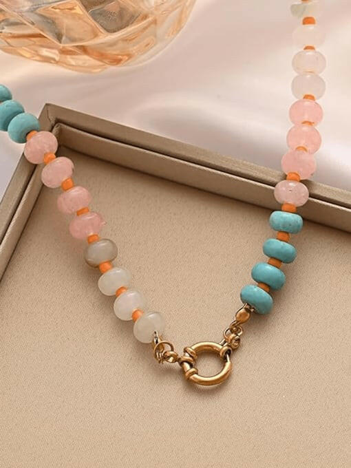 Summertime Vibe Beaded Minimalist Necklace-Necklaces-Krush Kandy, Women's Online Fashion Boutique Located in Phoenix, Arizona (Scottsdale Area)