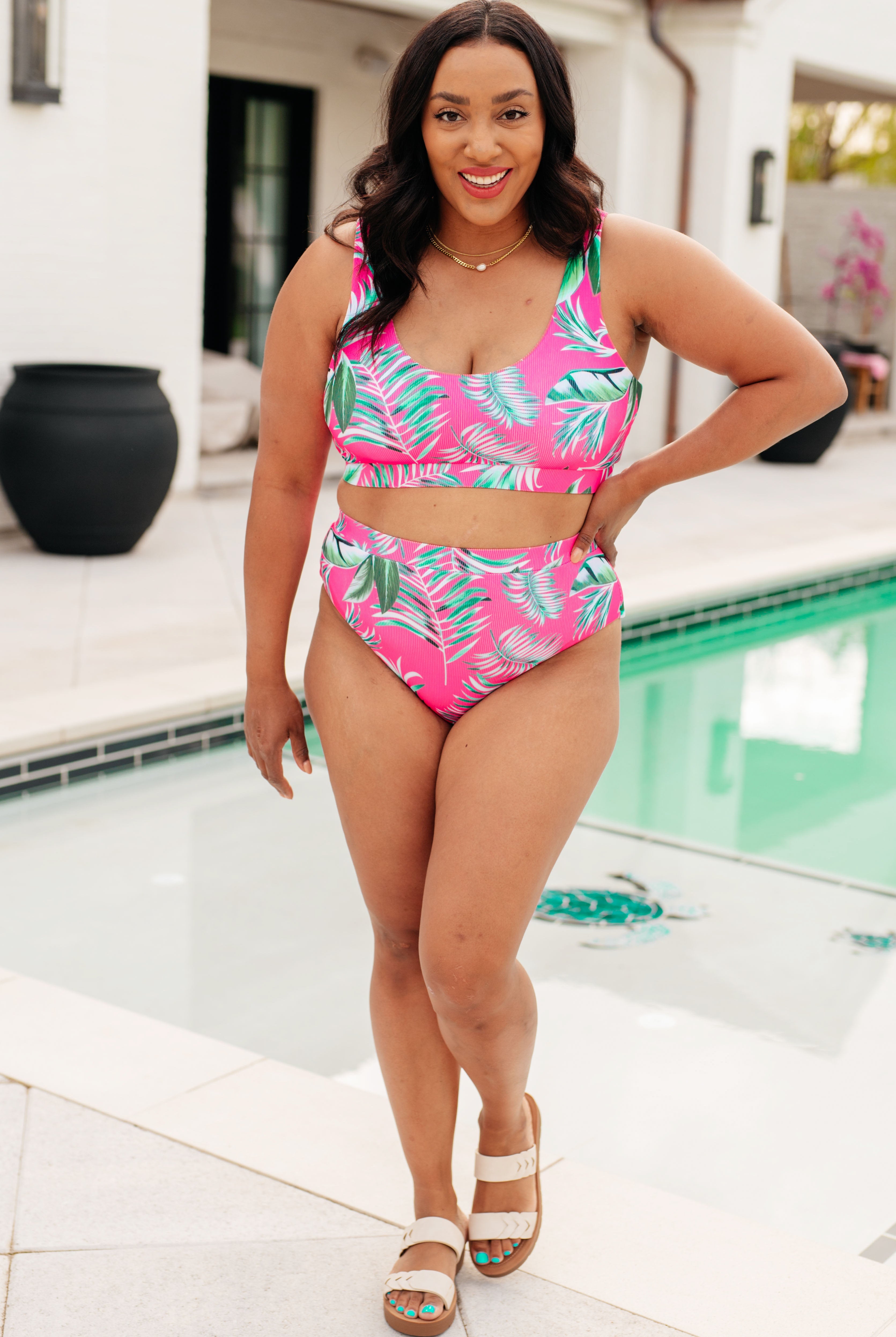 Barbados Tropical Print Swim Bottoms-Swimwear-Krush Kandy, Women's Online Fashion Boutique Located in Phoenix, Arizona (Scottsdale Area)