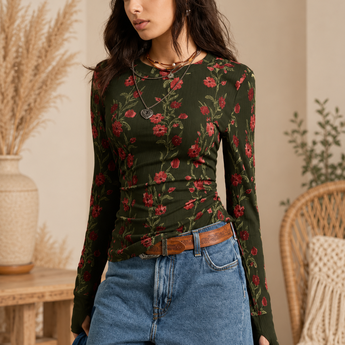 Bloom Muse Sheer Mesh Top