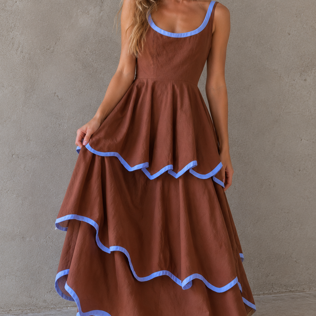 Brown and Blue Tiered Dress Editorial.png