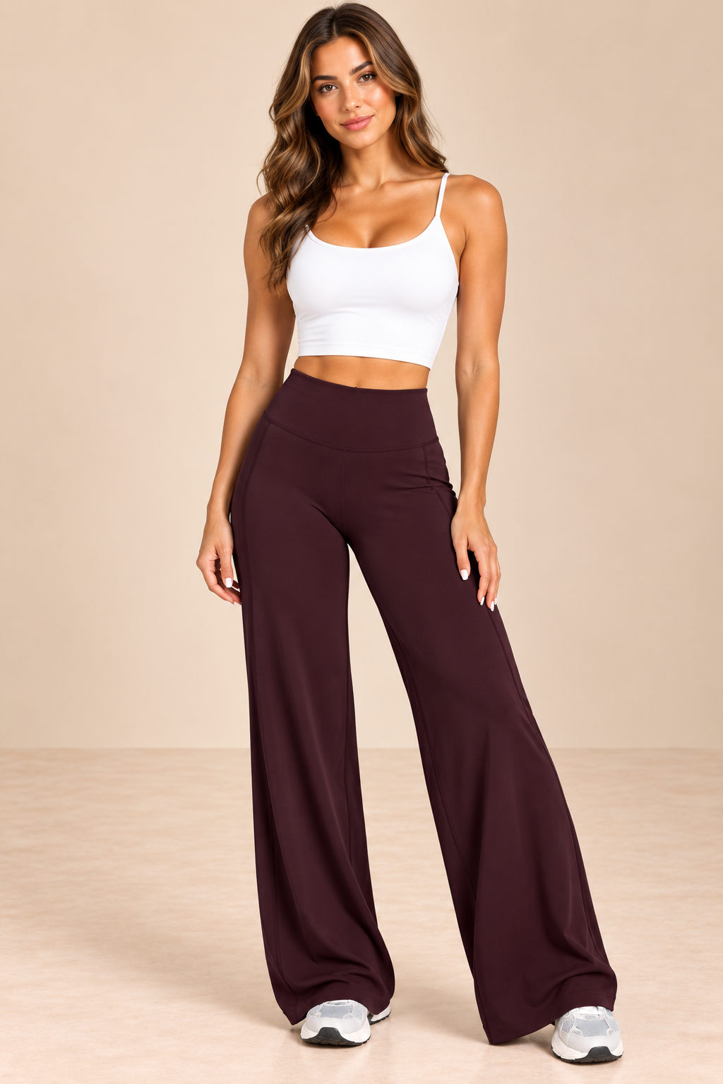 Burgundy Wide-Leg Activewear Studio Portrait.png