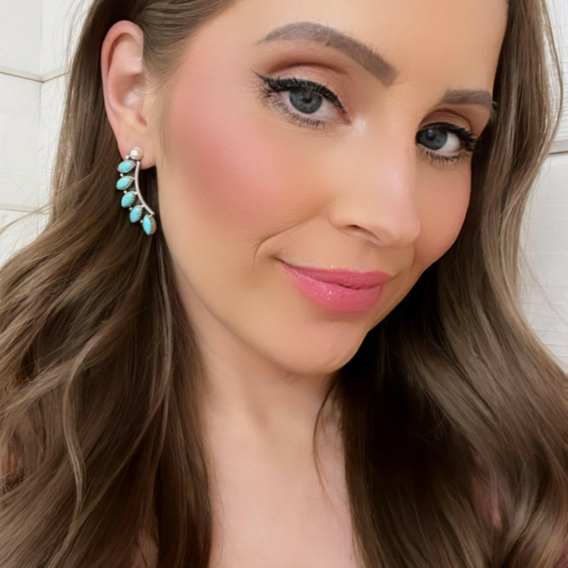 Angelic Sterling Silver Stone Earrings | PREORER OPEN-Drop Earrings-Krush Kandy, Women's Online Fashion Boutique Located in Phoenix, Arizona (Scottsdale Area)