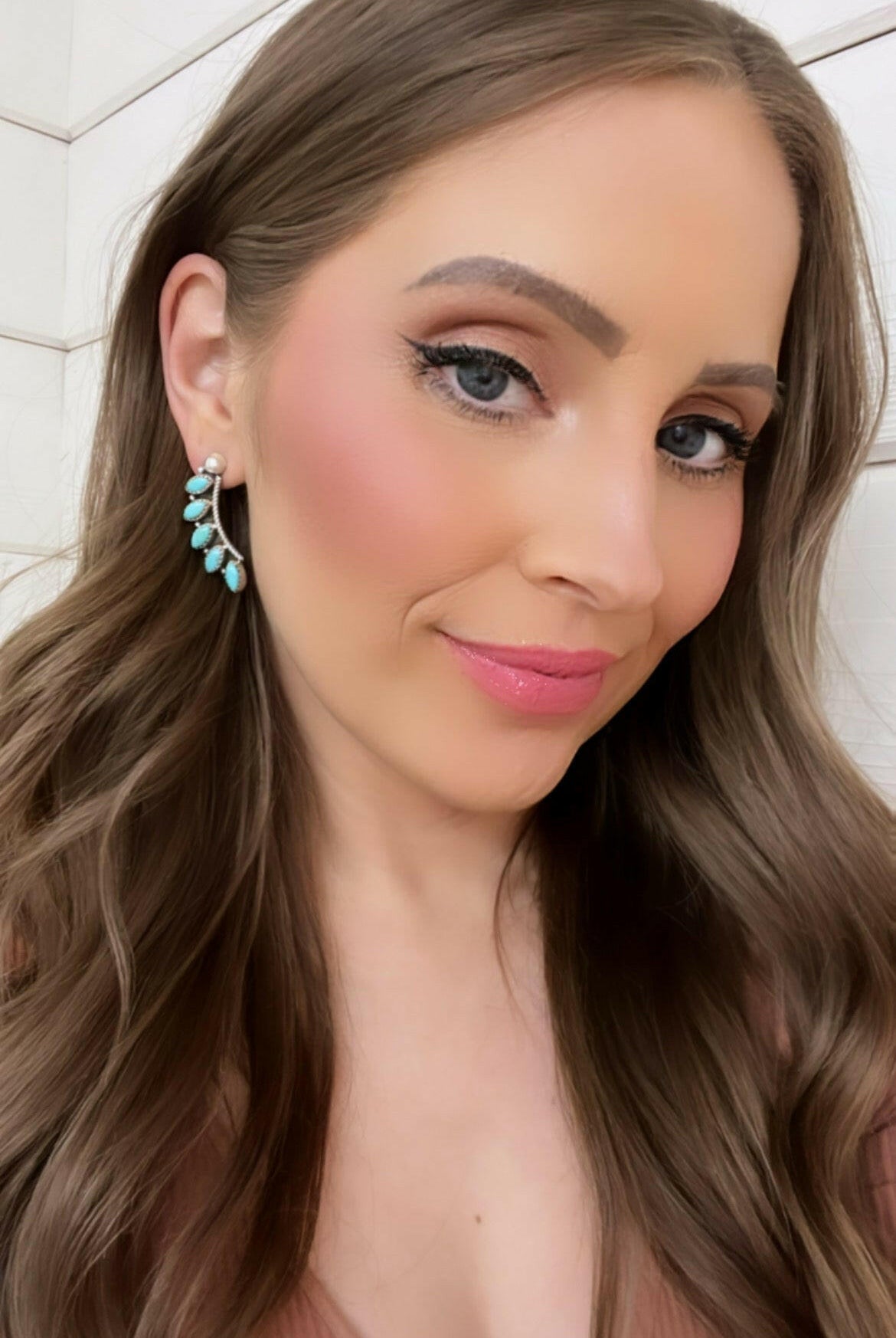 Angelic Sterling Silver Stone Earrings | PREORER OPEN-Drop Earrings-Krush Kandy, Women's Online Fashion Boutique Located in Phoenix, Arizona (Scottsdale Area)