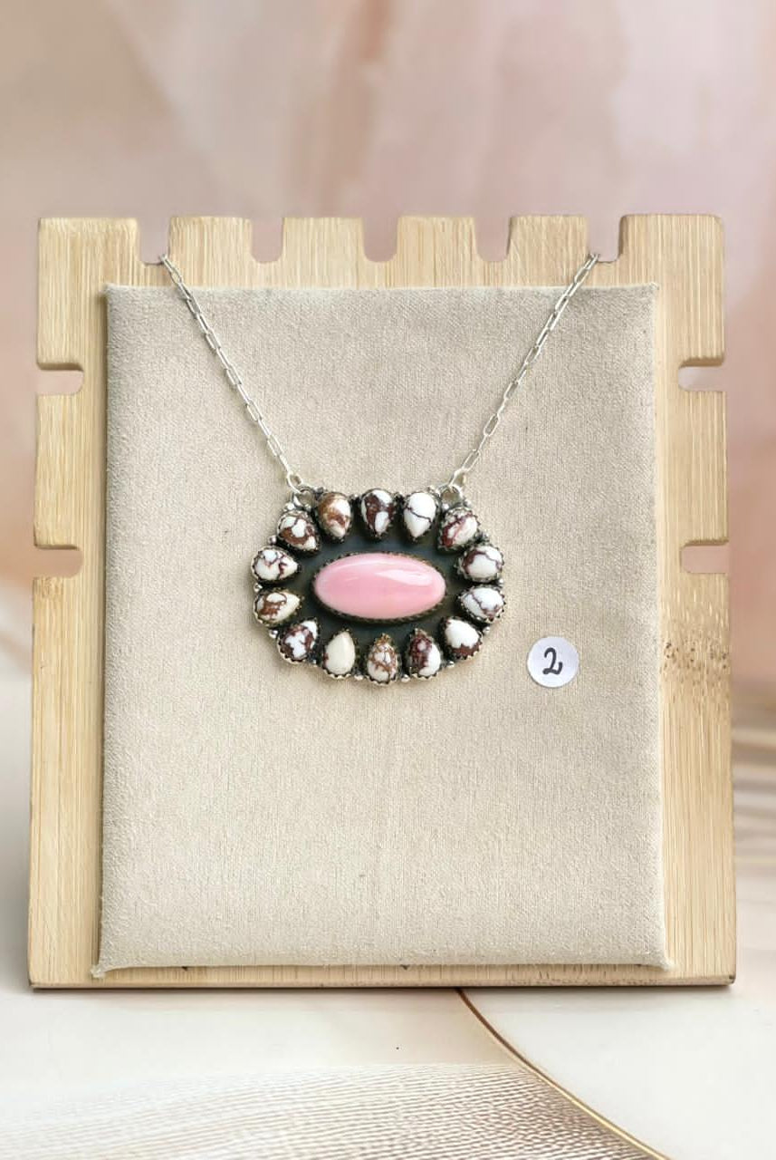 Multi Conch Long Daisy Necklace-Necklaces-Krush Kandy, Women's Online Fashion Boutique Located in Phoenix, Arizona (Scottsdale Area)