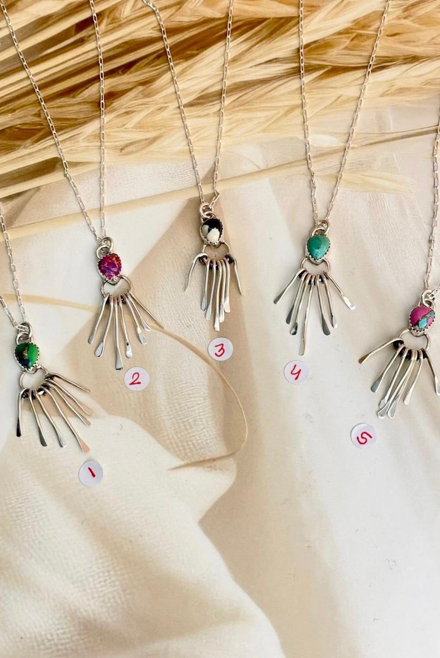 Boho Fringe Dainty Necklace sno 2-Necklaces-Krush Kandy, Women's Online Fashion Boutique Located in Phoenix, Arizona (Scottsdale Area)