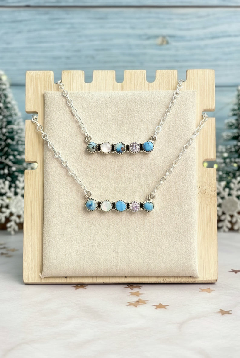 Winter Frost Golden Hills Bar Necklace-Necklaces-Krush Kandy, Women's Online Fashion Boutique Located in Phoenix, Arizona (Scottsdale Area)