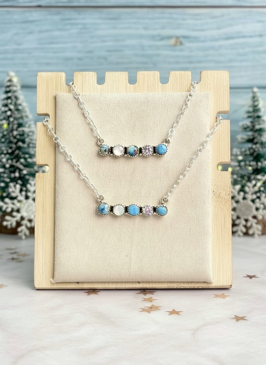 Winter Frost Golden Hills Bar Necklace-Necklaces-Krush Kandy, Women's Online Fashion Boutique Located in Phoenix, Arizona (Scottsdale Area)