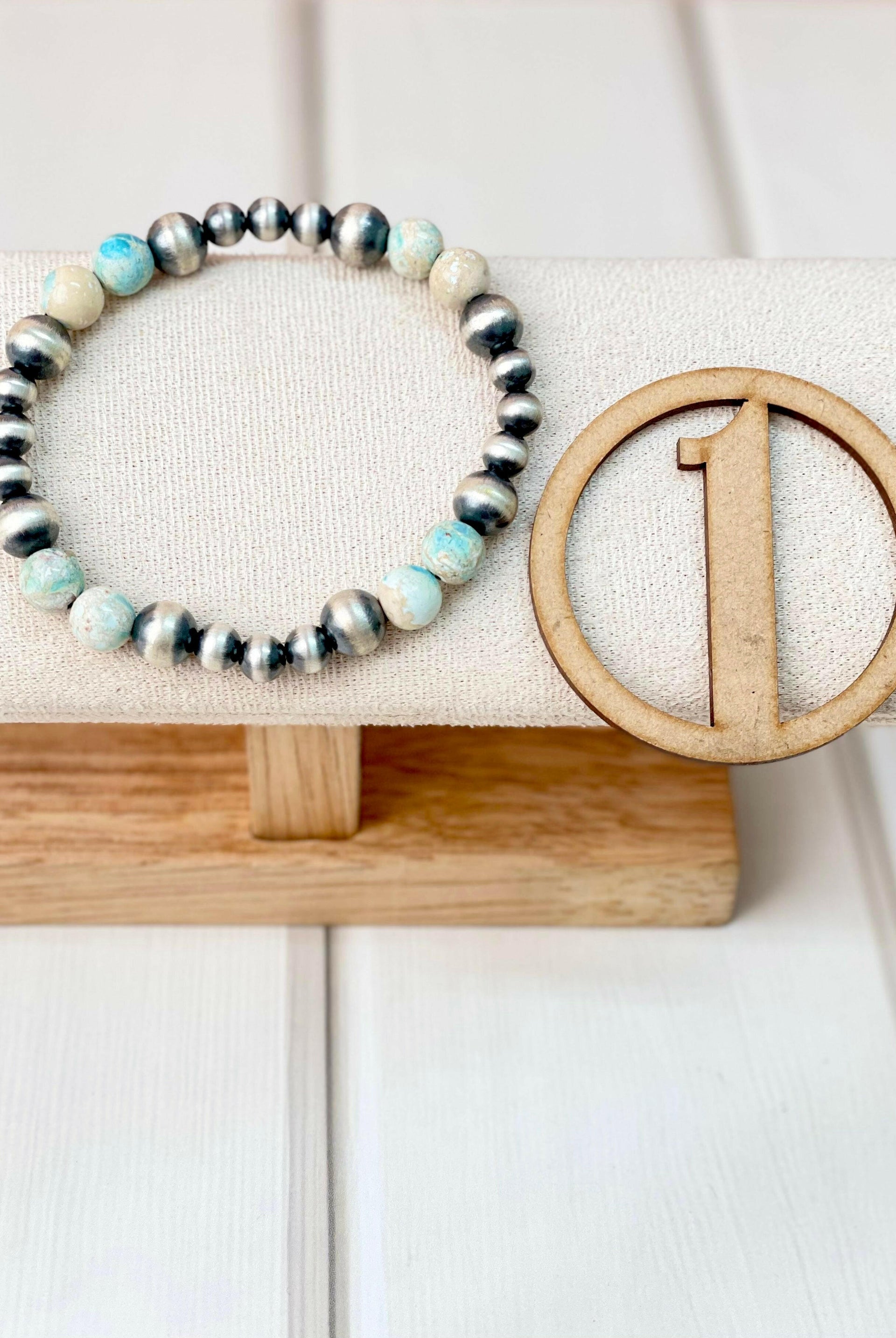 Desert Jasper Stretch Bracelet-Bracelets-Krush Kandy, Women's Online Fashion Boutique Located in Phoenix, Arizona (Scottsdale Area)