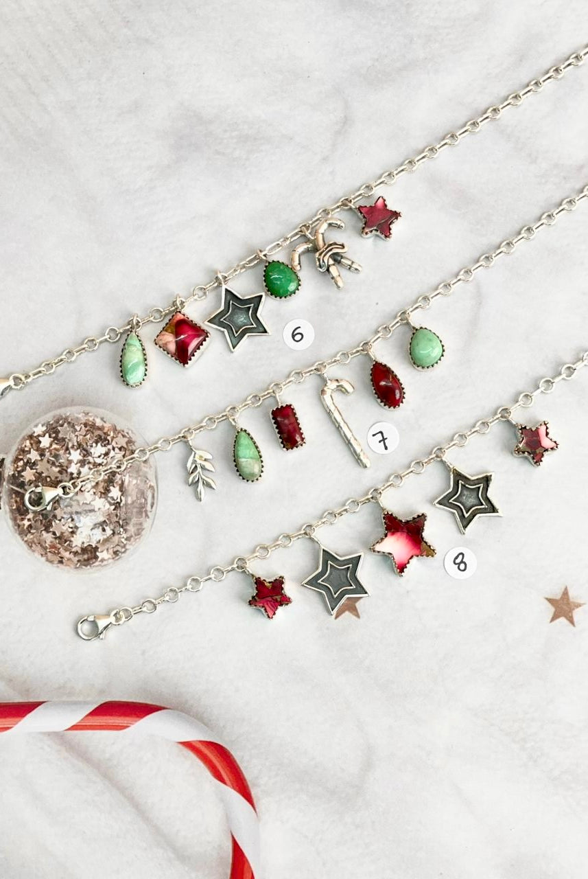 One Of A Kind Holiday Charm Bracelets-Bracelets-Krush Kandy, Women's Online Fashion Boutique Located in Phoenix, Arizona (Scottsdale Area)