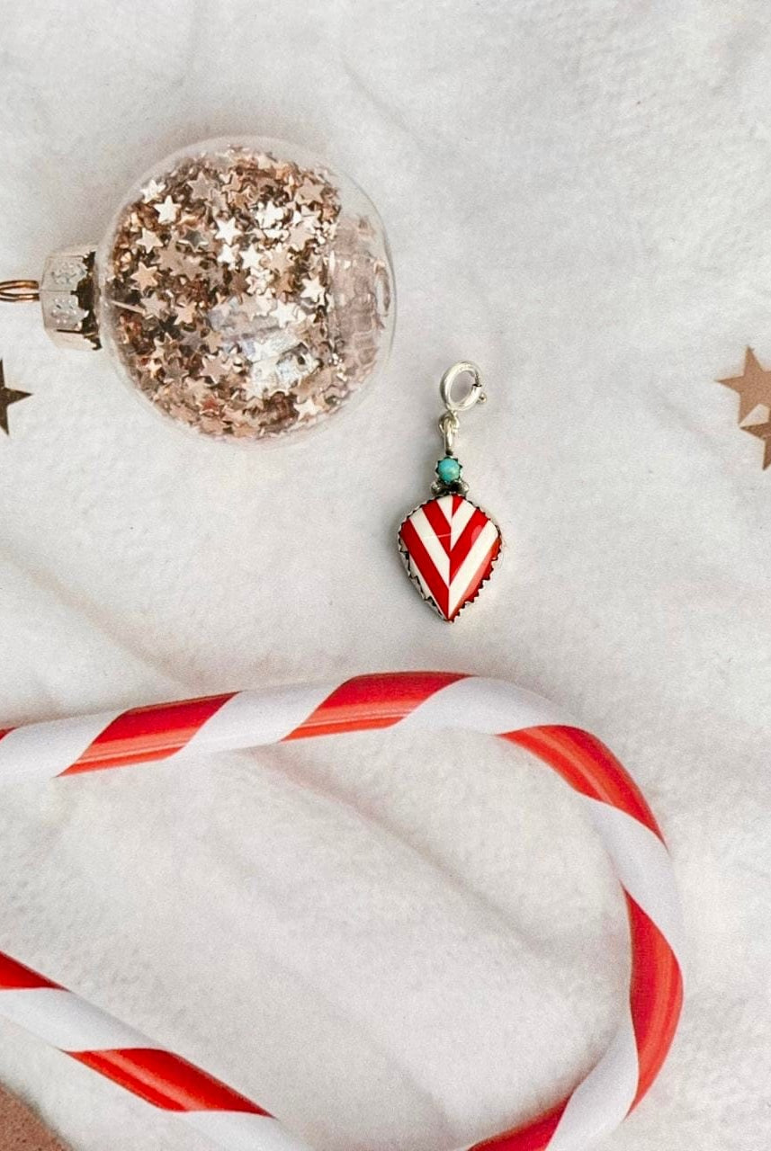 Holly Jolly Red & White Christmas Charms-Charms & Pendants-Krush Kandy, Women's Online Fashion Boutique Located in Phoenix, Arizona (Scottsdale Area)