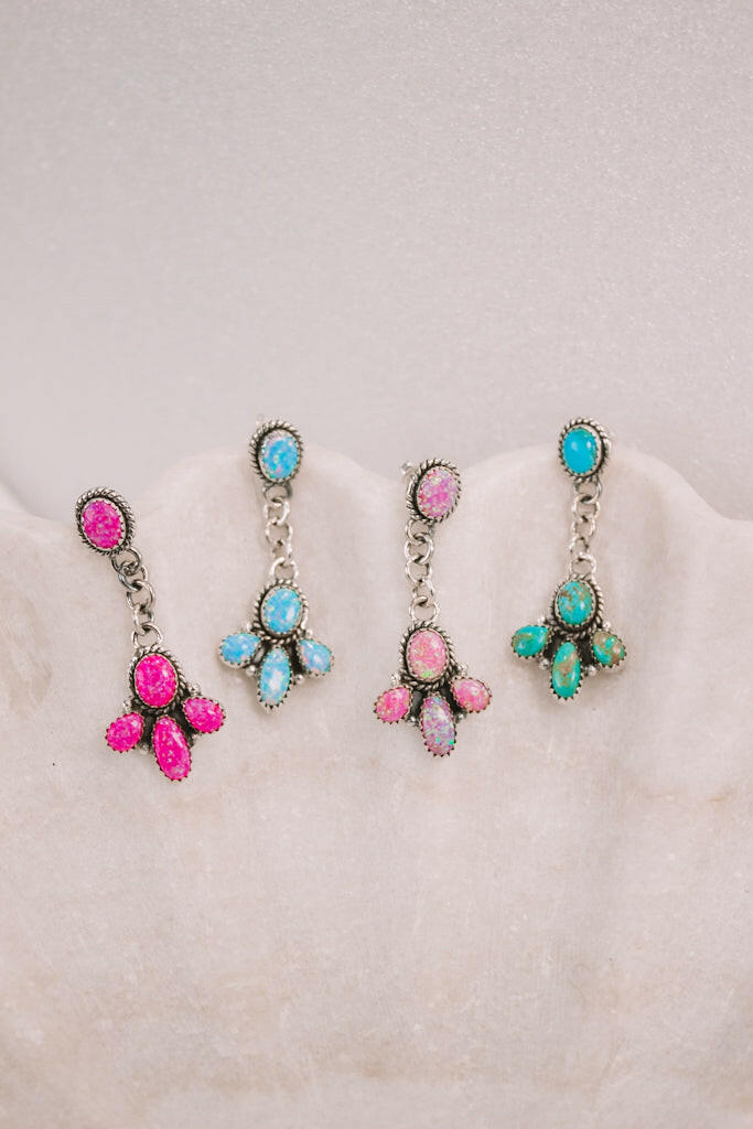 Dangle Cloved Chain Earrings-Drop Earrings-Krush Kandy, Women's Online Fashion Boutique Located in Phoenix, Arizona (Scottsdale Area)