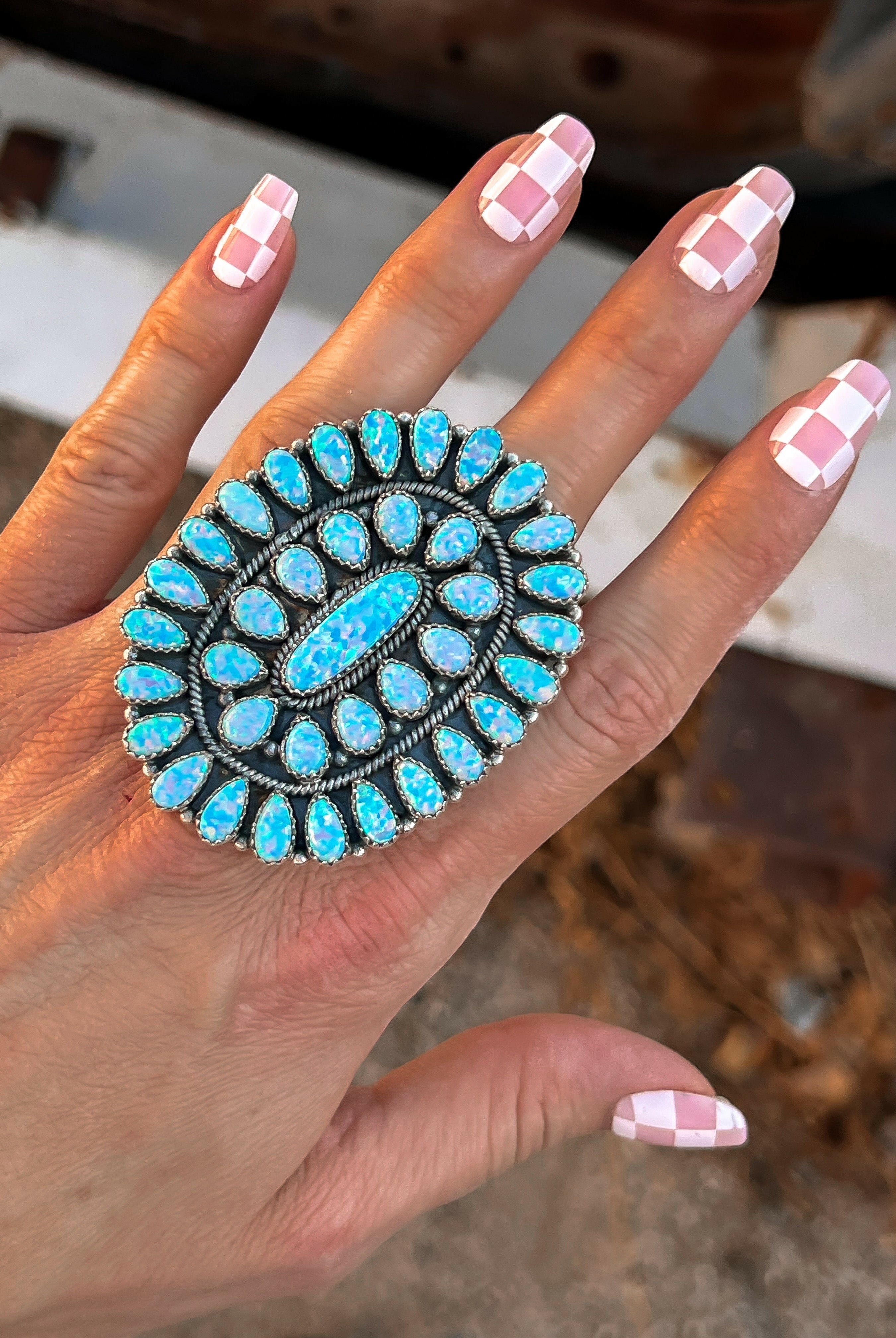 Big Mama Concho Ring MADE TO ORDER-Cluster Rings-Krush Kandy, Women's Online Fashion Boutique Located in Phoenix, Arizona (Scottsdale Area)