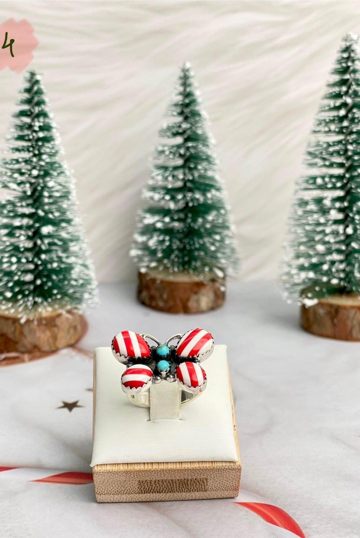 Holly Jolly Red & White Christmas Rings-Rings-Krush Kandy, Women's Online Fashion Boutique Located in Phoenix, Arizona (Scottsdale Area)