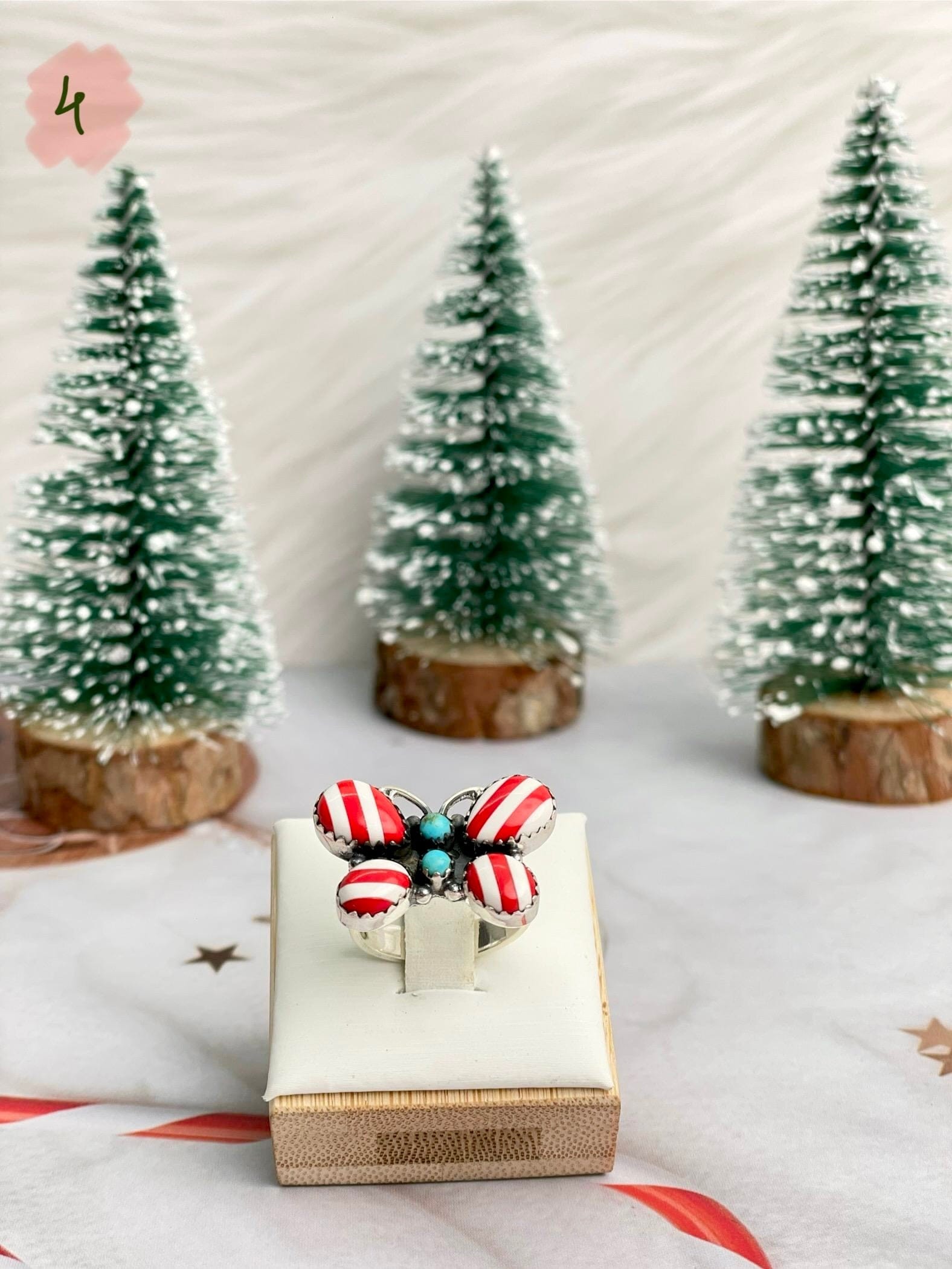 Holly Jolly Red & White Christmas Rings-Rings-Krush Kandy, Women's Online Fashion Boutique Located in Phoenix, Arizona (Scottsdale Area)