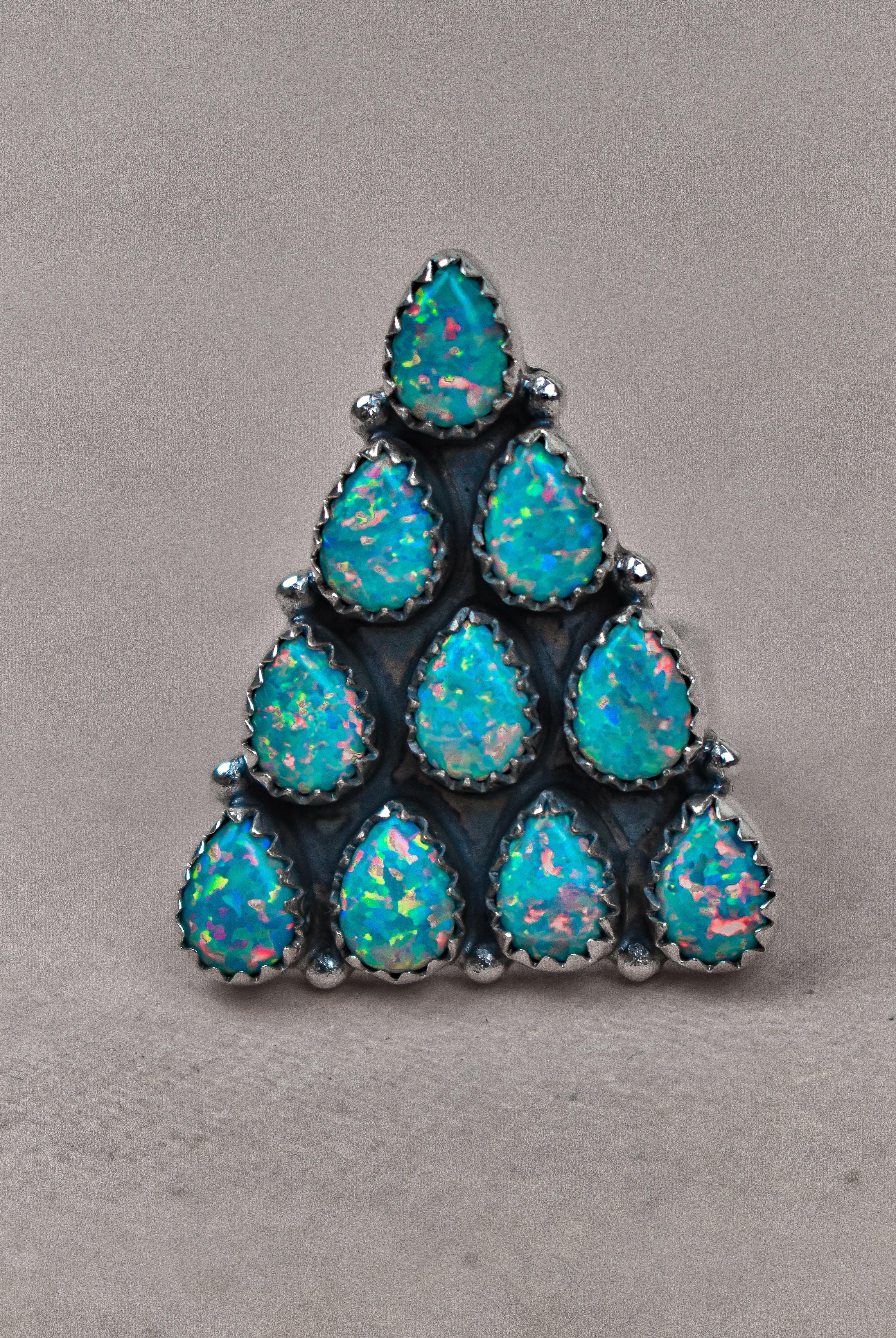 Pyramid Prism Gemstone Ring-Cluster Rings-Krush Kandy, Women's Online Fashion Boutique Located in Phoenix, Arizona (Scottsdale Area)