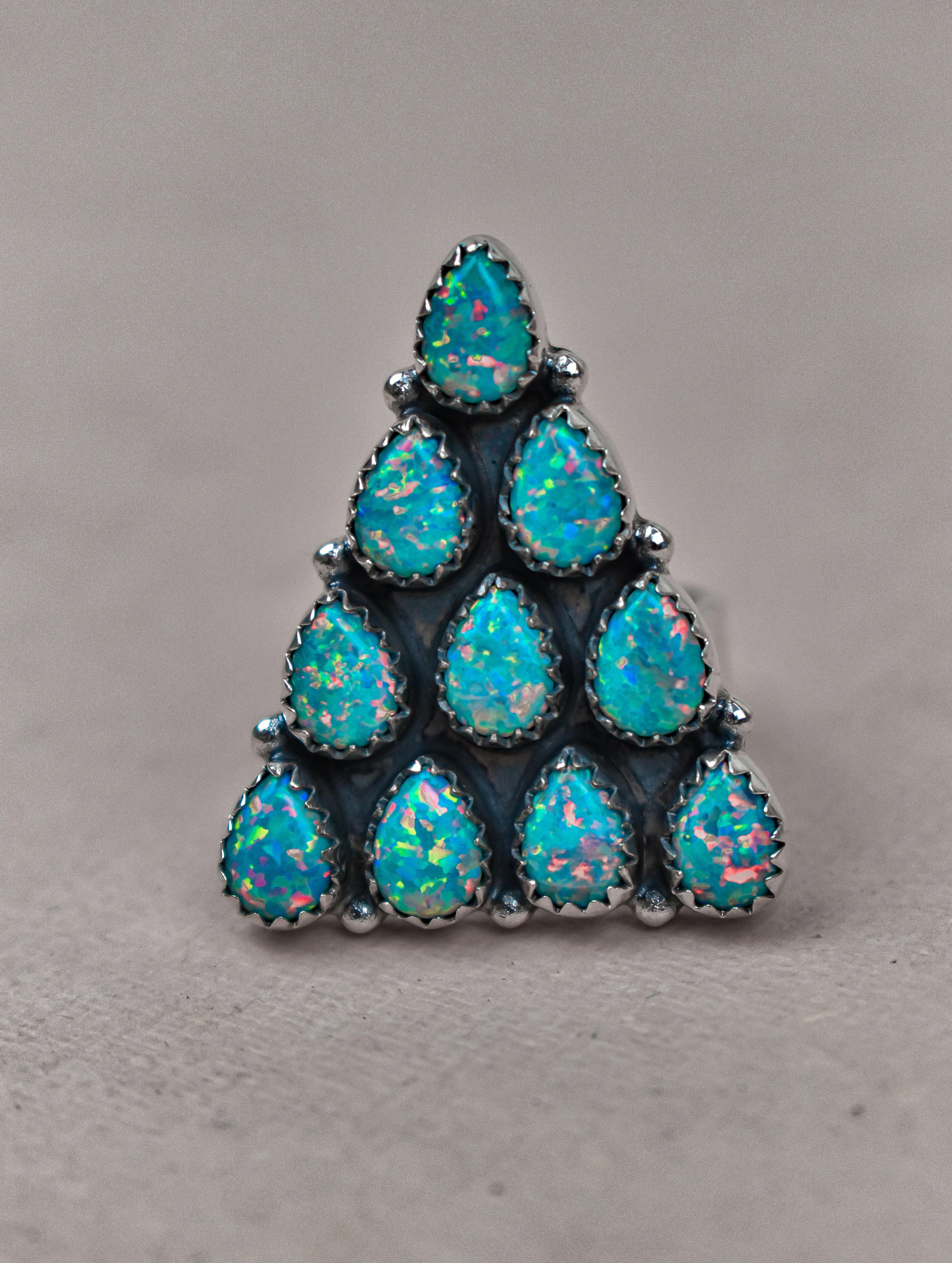 Pyramid Prism Gemstone Ring-Cluster Rings-Krush Kandy, Women's Online Fashion Boutique Located in Phoenix, Arizona (Scottsdale Area)