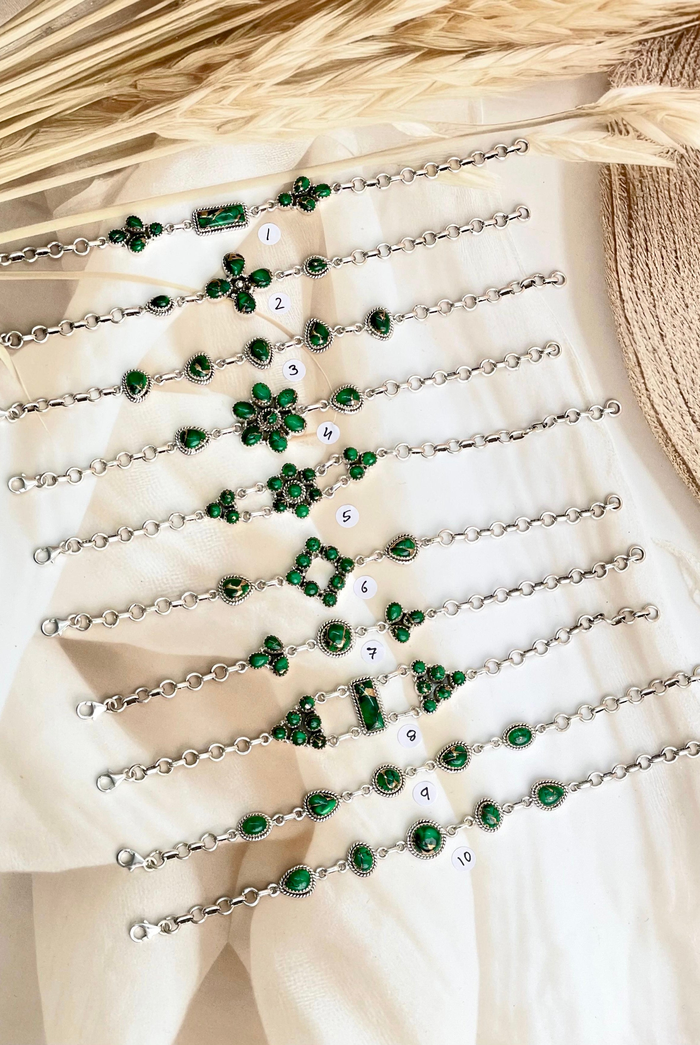 Irish Green Dahlia Bracelets sno 28-Bracelets-Krush Kandy, Women's Online Fashion Boutique Located in Phoenix, Arizona (Scottsdale Area)