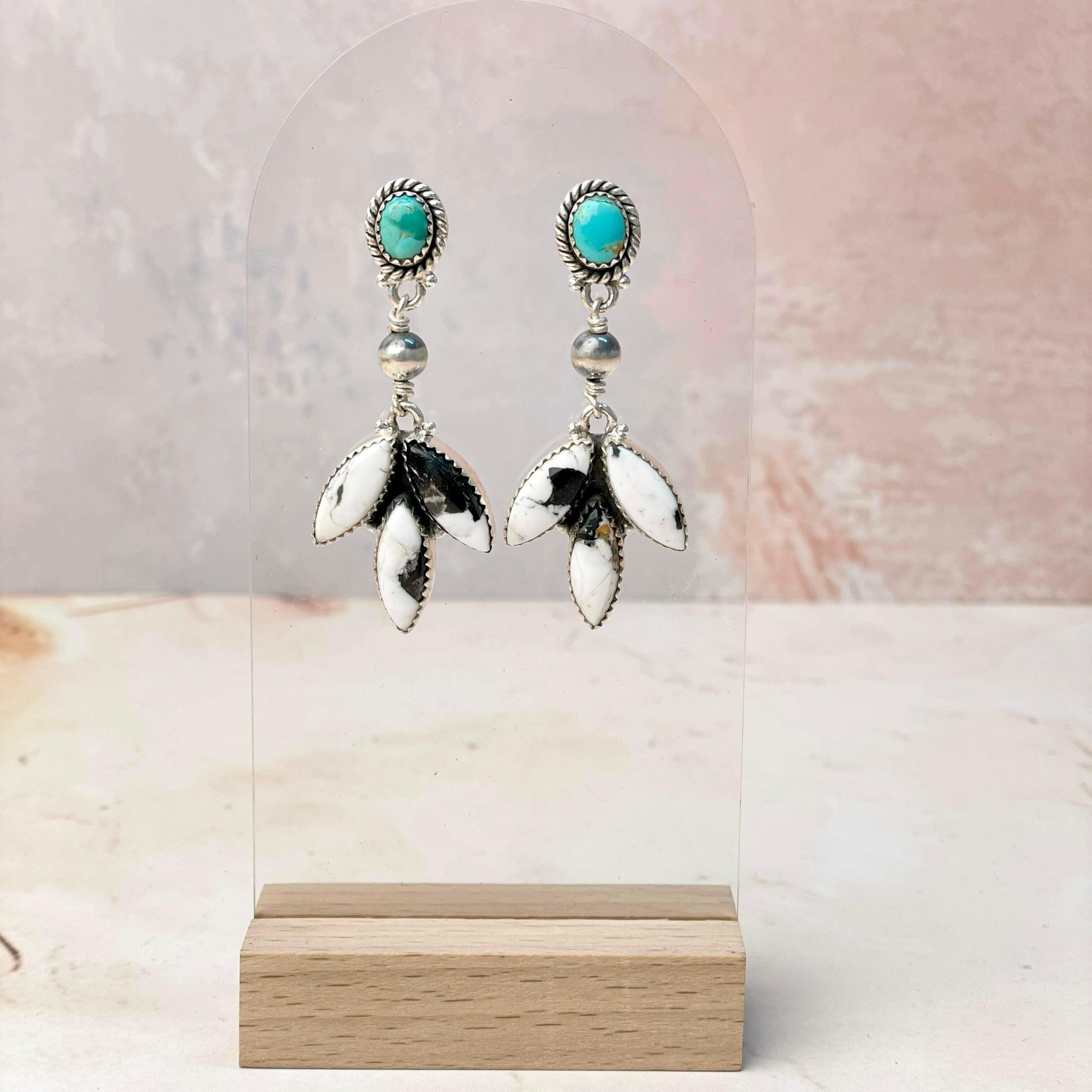 Desert Pearls and Petals Earrings-Earrings-Krush Kandy, Women's Online Fashion Boutique Located in Phoenix, Arizona (Scottsdale Area)