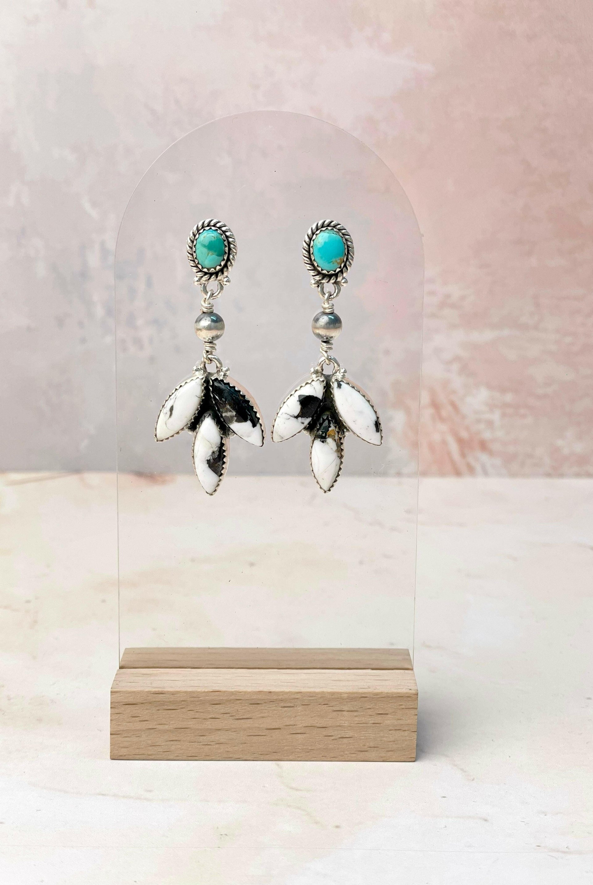 Desert Pearls and Petals Earrings-Earrings-Krush Kandy, Women's Online Fashion Boutique Located in Phoenix, Arizona (Scottsdale Area)