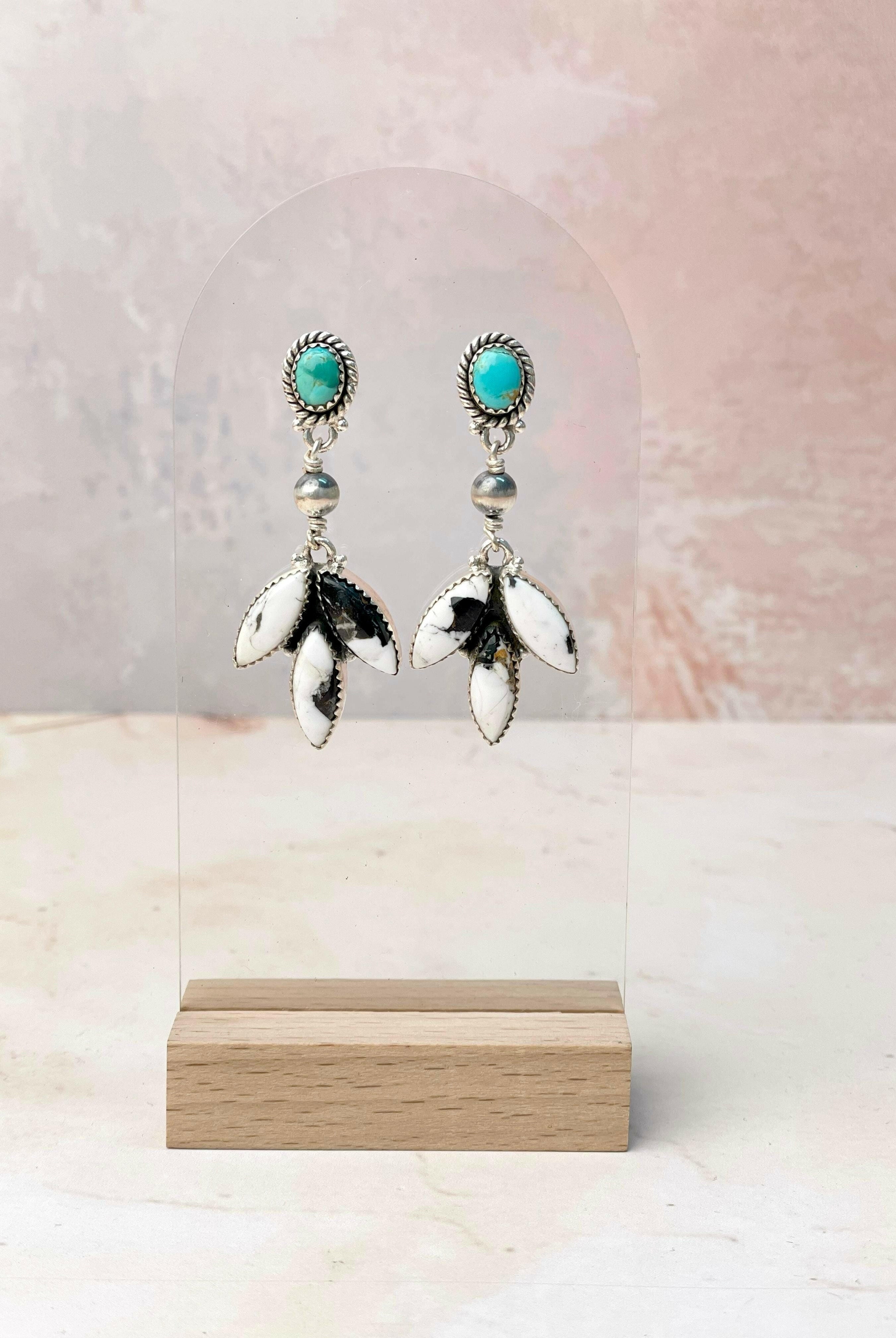 Desert Pearls and Petals Earrings-Earrings-Krush Kandy, Women's Online Fashion Boutique Located in Phoenix, Arizona (Scottsdale Area)