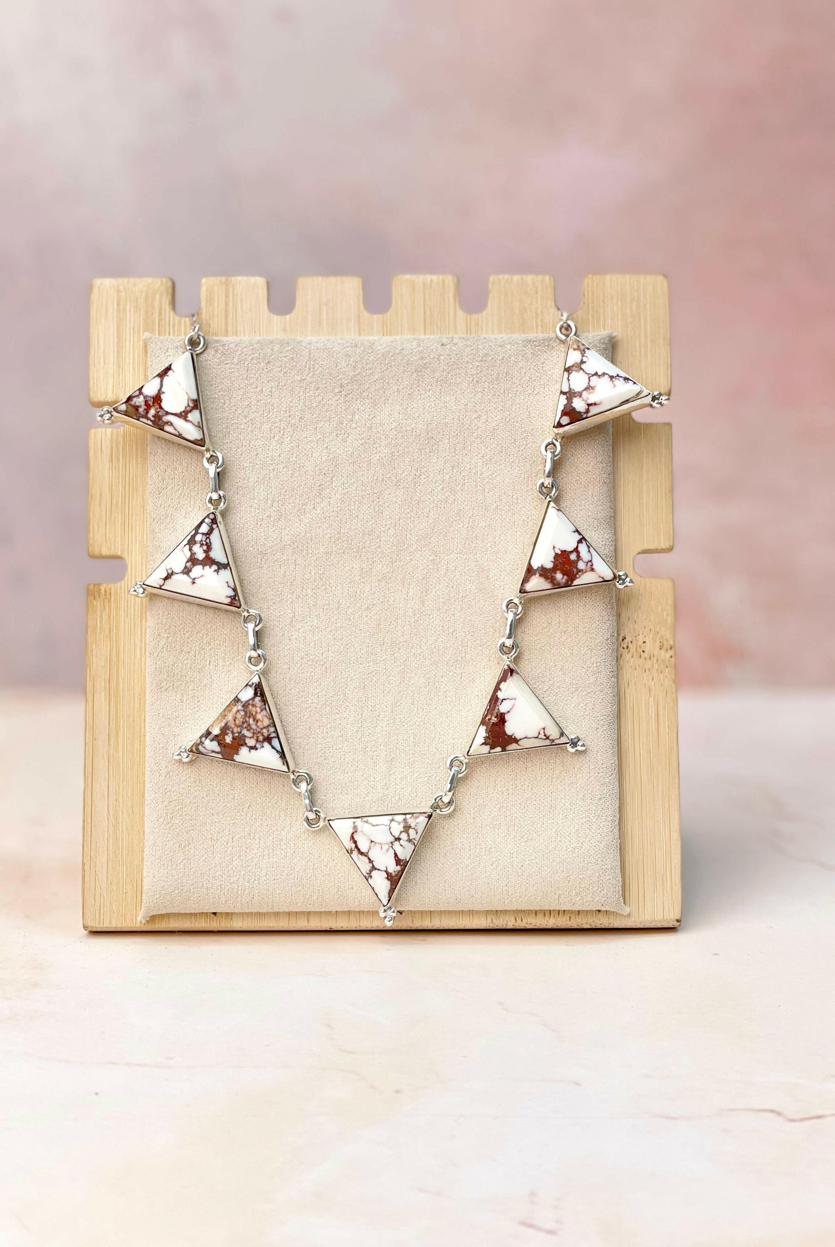 Tiffany's Triangle Necklace-Necklaces-Krush Kandy, Women's Online Fashion Boutique Located in Phoenix, Arizona (Scottsdale Area)