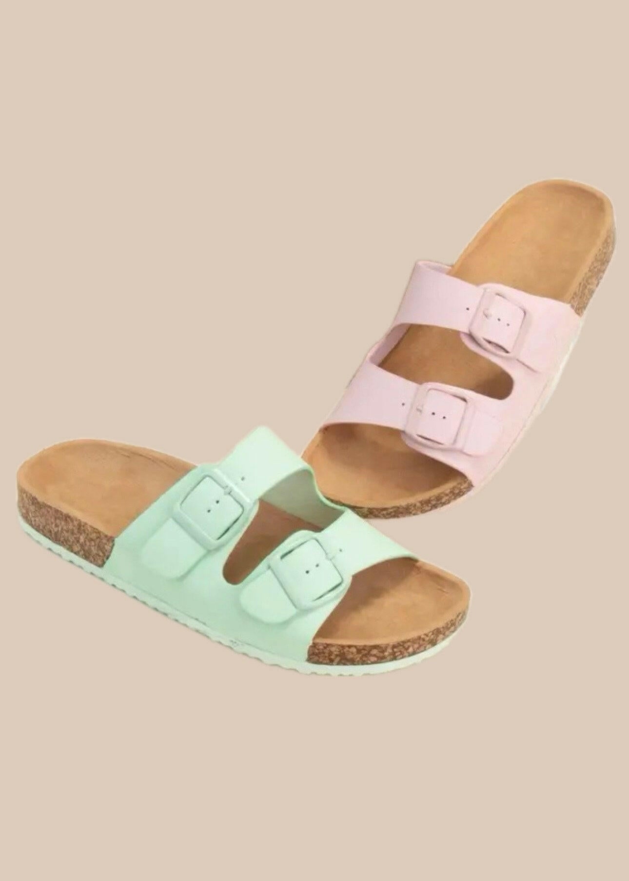Pastel Dreams Buckle Strap Sandal-Shoes-Krush Kandy, Women's Online Fashion Boutique Located in Phoenix, Arizona (Scottsdale Area)