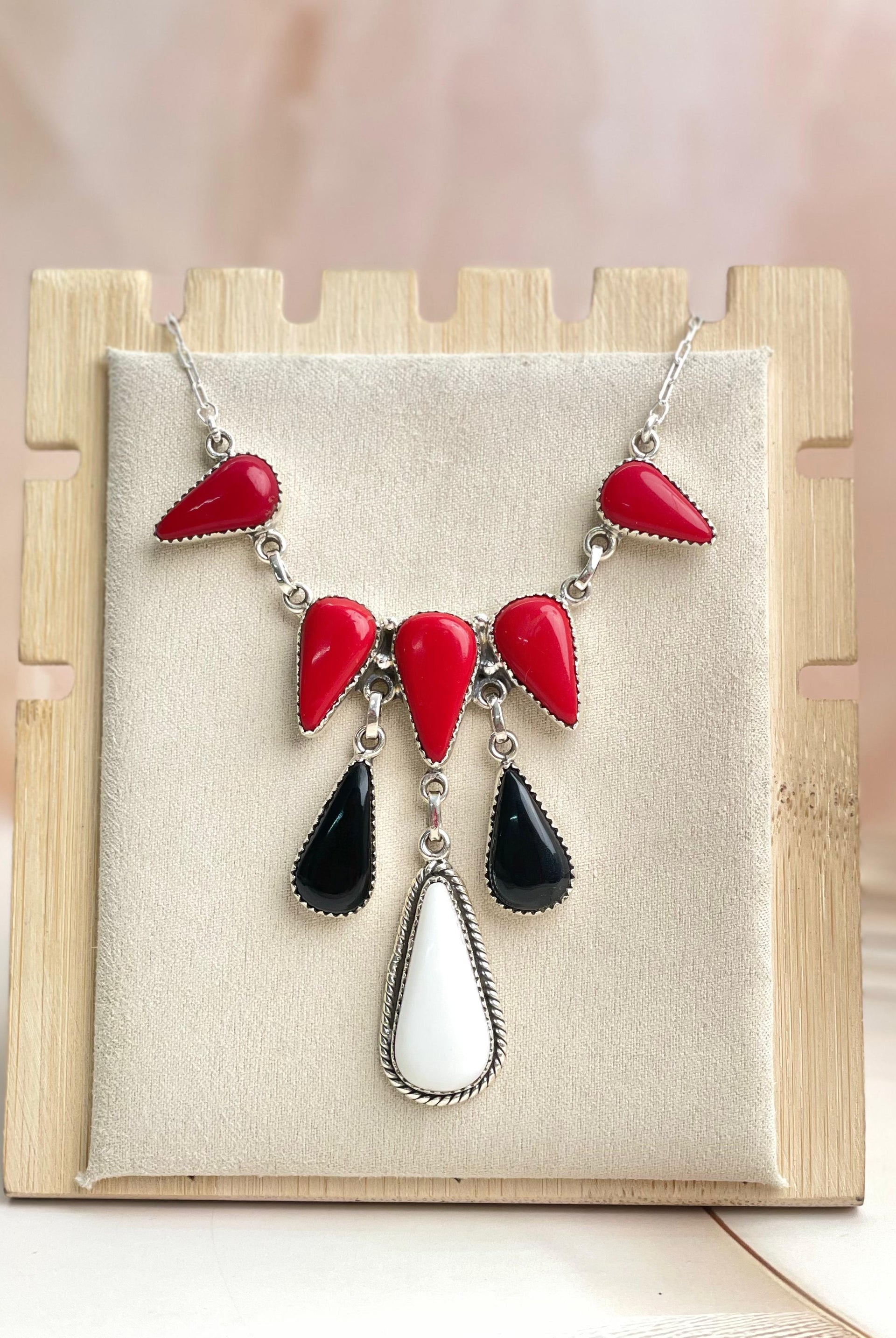 Halloween Necklace Rosarita & Black Onyx sno 7-Necklaces-Krush Kandy, Women's Online Fashion Boutique Located in Phoenix, Arizona (Scottsdale Area)