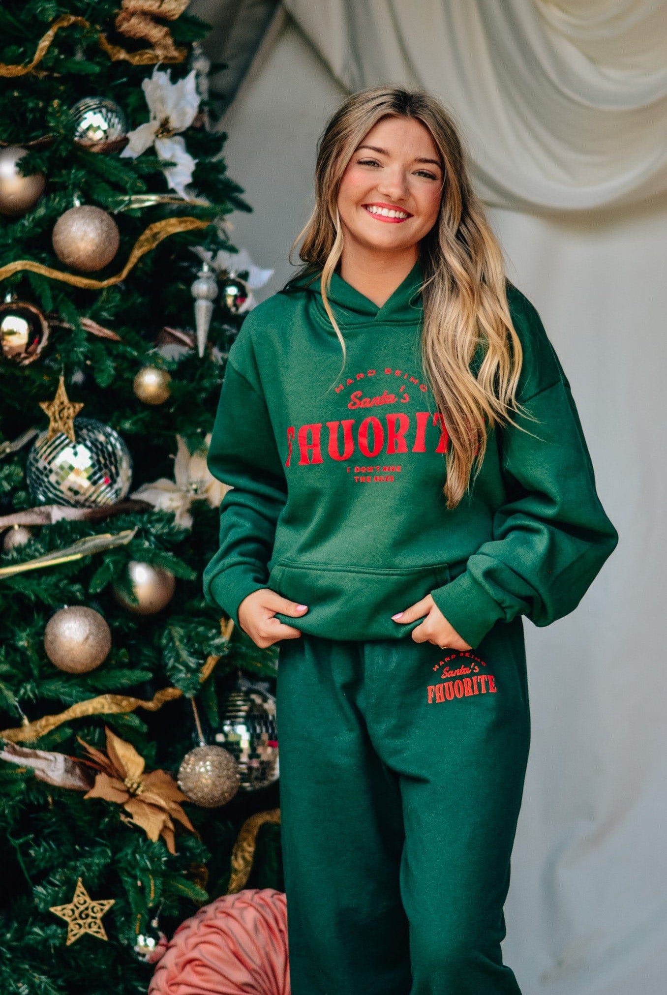 Santa's Favorite Hoodie-Krush Kandy, Women's Online Fashion Boutique Located in Phoenix, Arizona (Scottsdale Area)