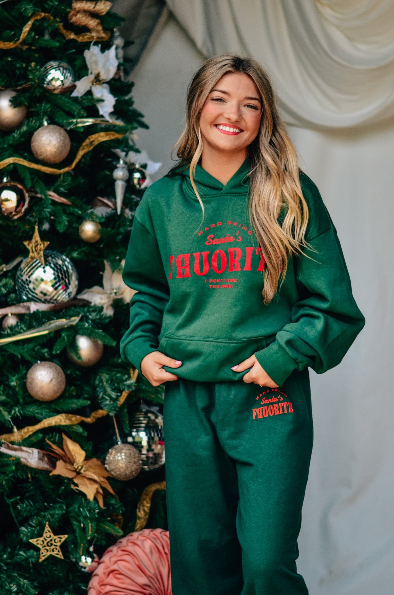 Santa's Favorite Hoodie-Krush Kandy, Women's Online Fashion Boutique Located in Phoenix, Arizona (Scottsdale Area)