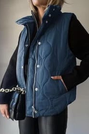 Lux Quilted Puffer Vest-Jackets-Krush Kandy, Women's Online Fashion Boutique Located in Phoenix, Arizona (Scottsdale Area)