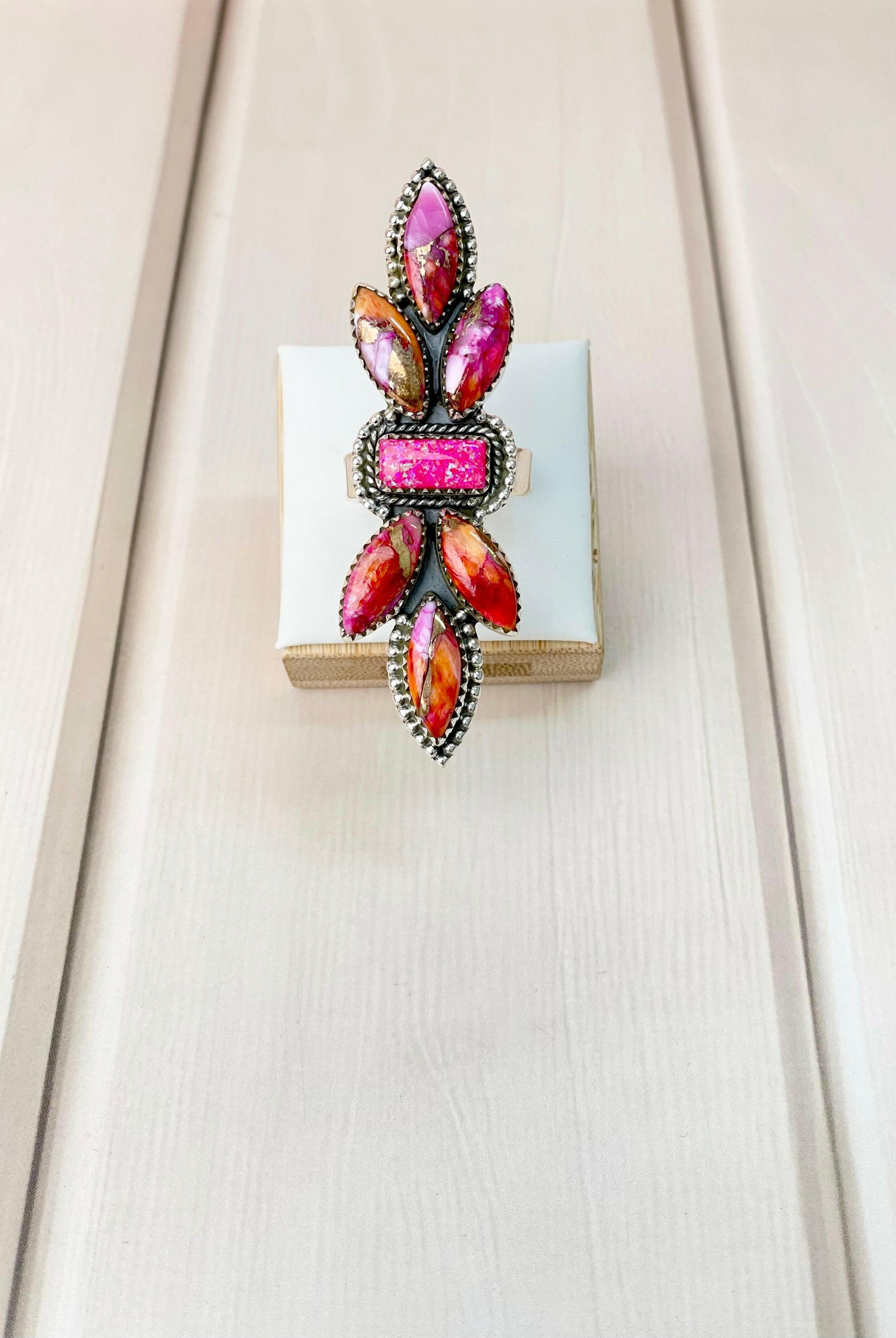 Starburst and Opal Crawler Ring-Rings-Krush Kandy, Women's Online Fashion Boutique Located in Phoenix, Arizona (Scottsdale Area)
