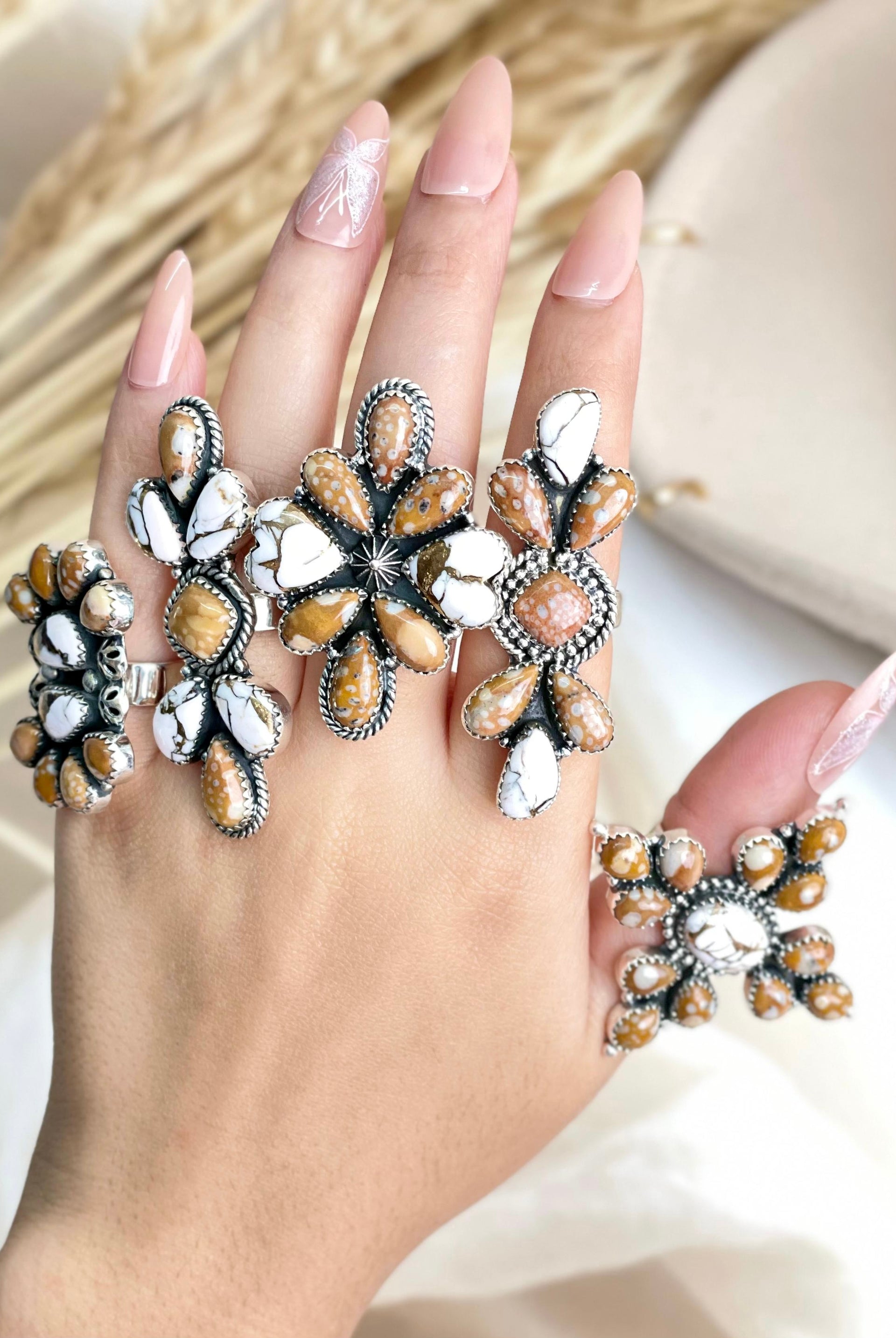 Angel Dahlia & Deer Fawn Rings no3-Rings-Krush Kandy, Women's Online Fashion Boutique Located in Phoenix, Arizona (Scottsdale Area)