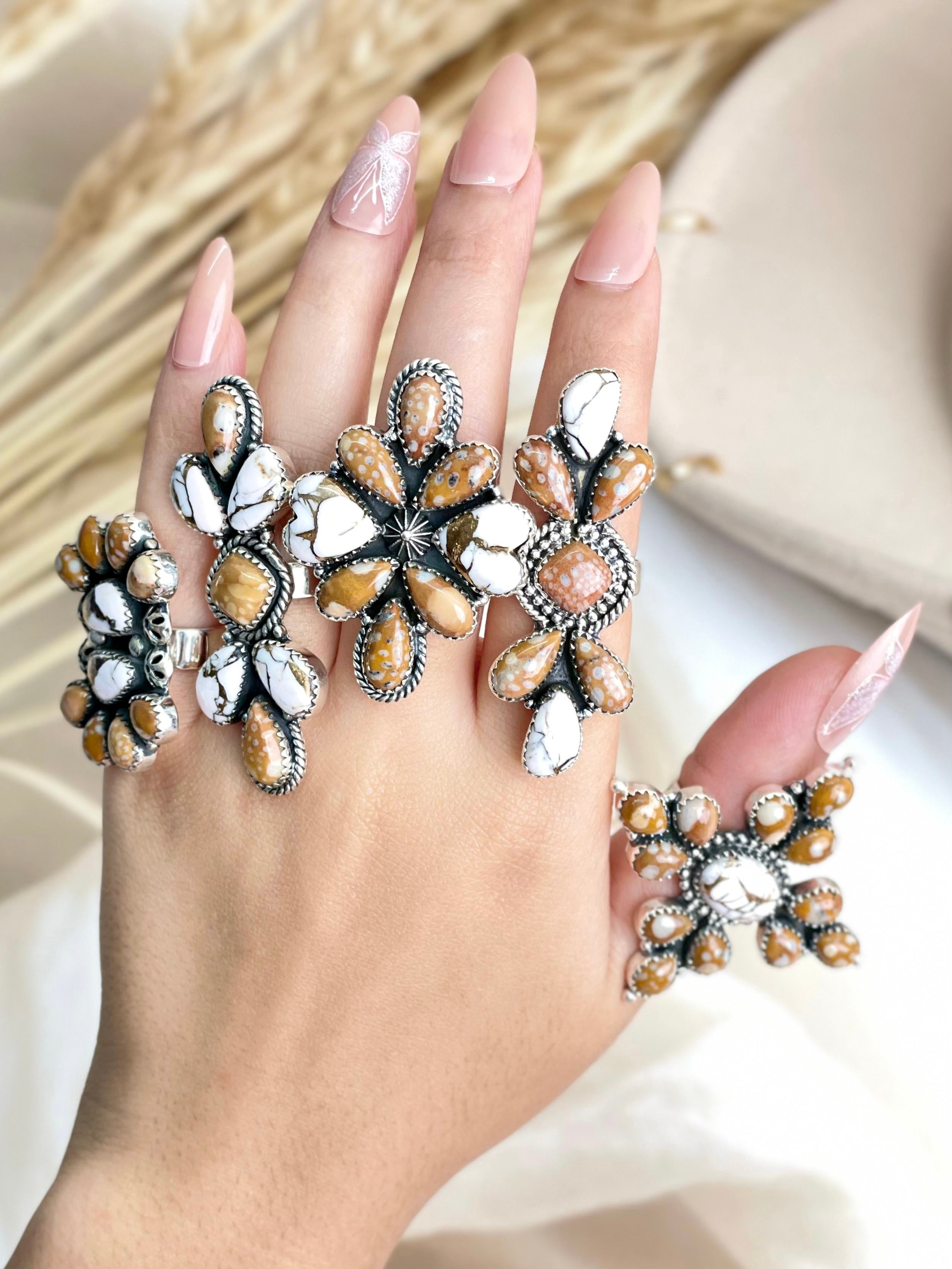 Angel Dahlia & Deer Fawn Rings no3-Rings-Krush Kandy, Women's Online Fashion Boutique Located in Phoenix, Arizona (Scottsdale Area)