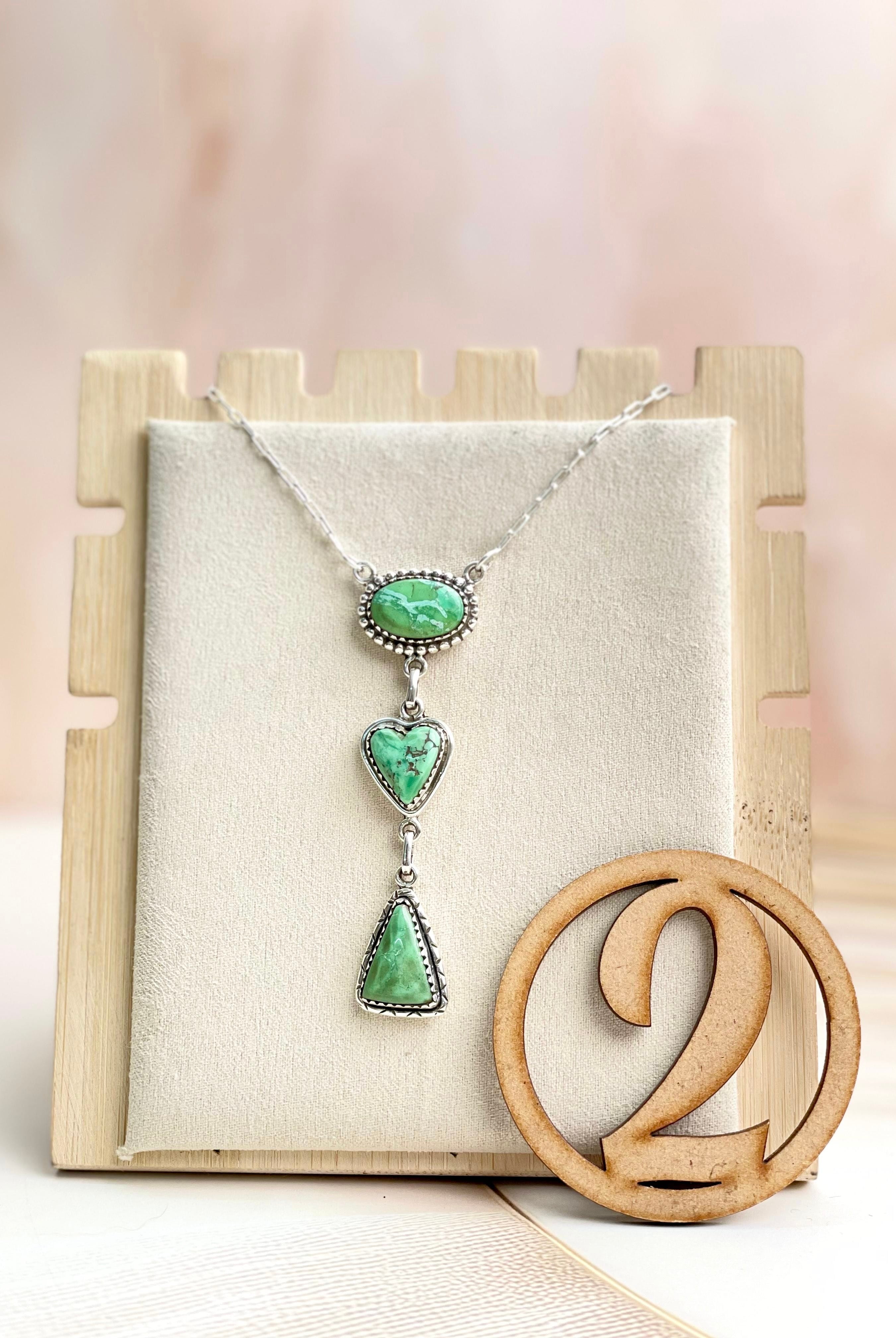 Australian Varascite Lariat Necklace Sno 15-Necklaces-Krush Kandy, Women's Online Fashion Boutique Located in Phoenix, Arizona (Scottsdale Area)