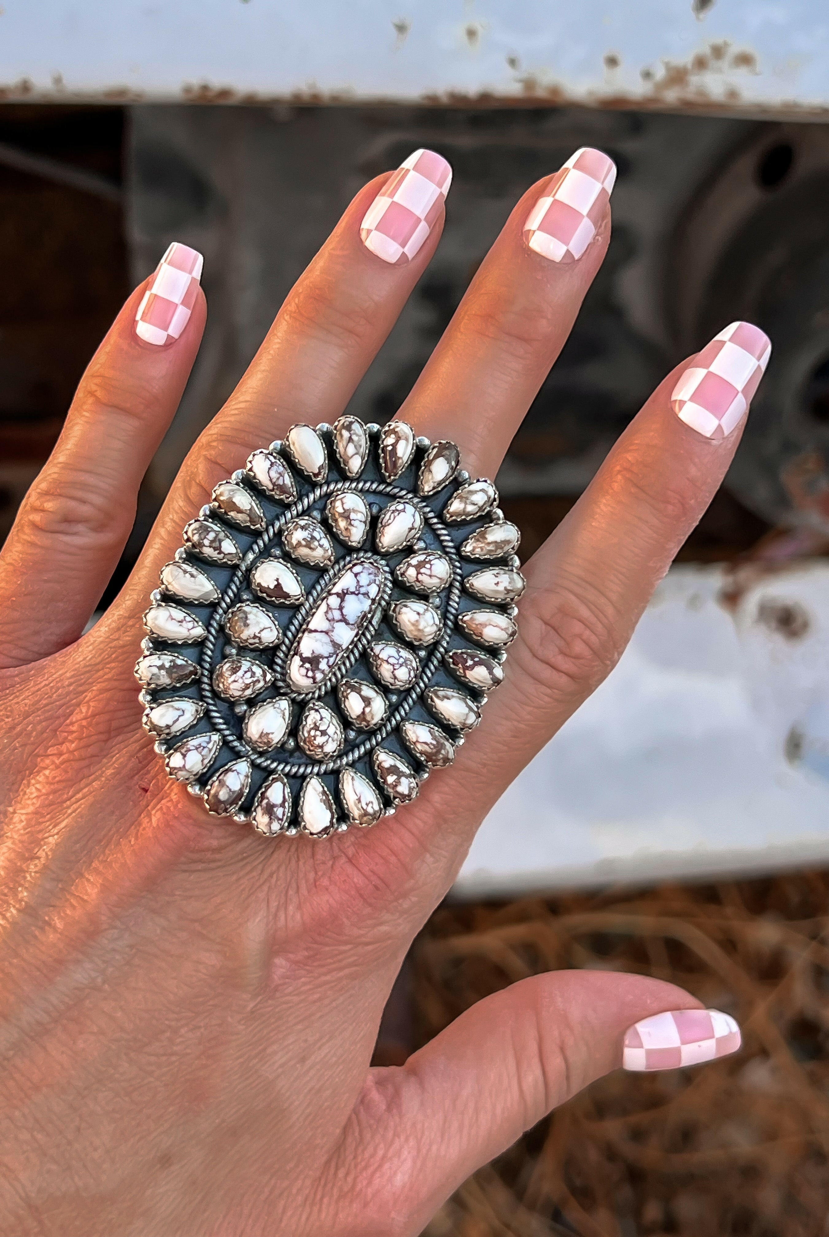Big Mama Concho Ring MADE TO ORDER-Cluster Rings-Krush Kandy, Women's Online Fashion Boutique Located in Phoenix, Arizona (Scottsdale Area)