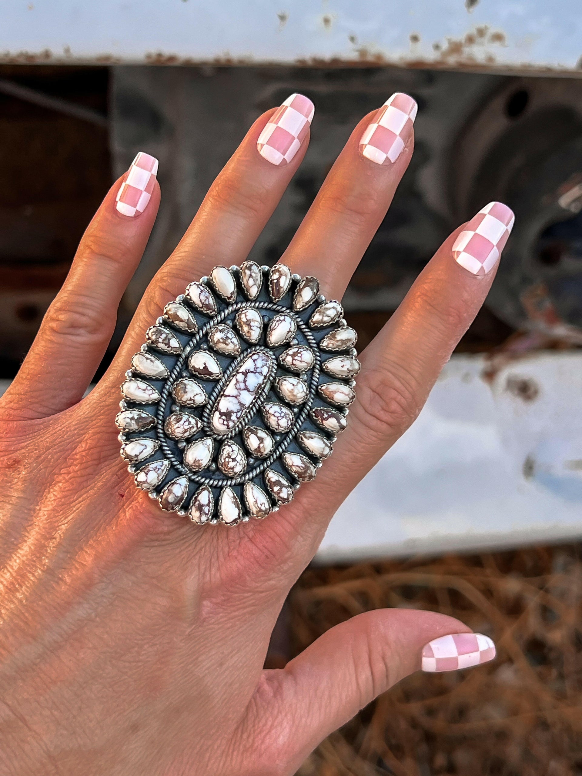 Big Mama Concho Ring MADE TO ORDER-Cluster Rings-Krush Kandy, Women's Online Fashion Boutique Located in Phoenix, Arizona (Scottsdale Area)