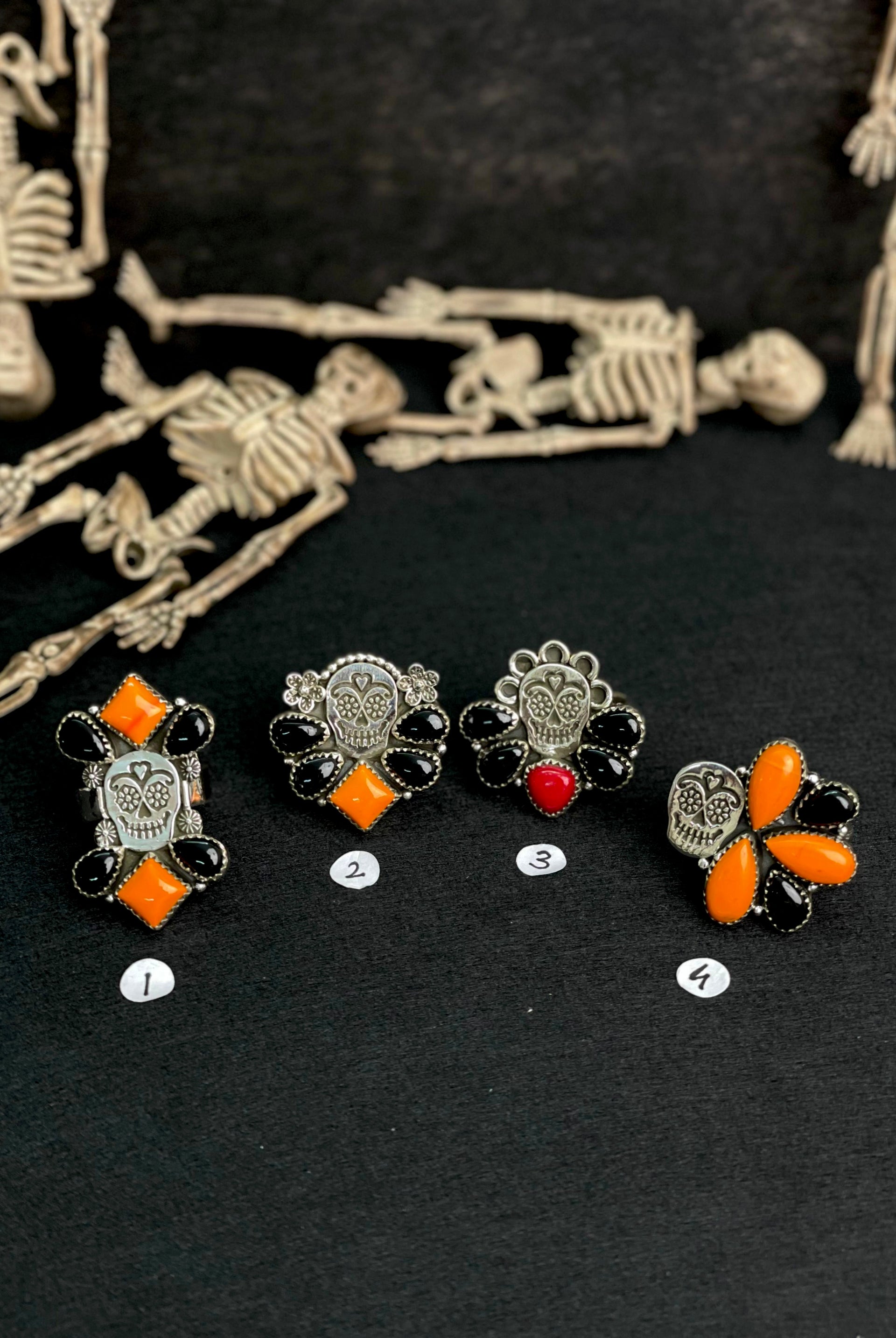 Halloween Rings Rosarita & Black Onyx sno 19-Rings-Krush Kandy, Women's Online Fashion Boutique Located in Phoenix, Arizona (Scottsdale Area)