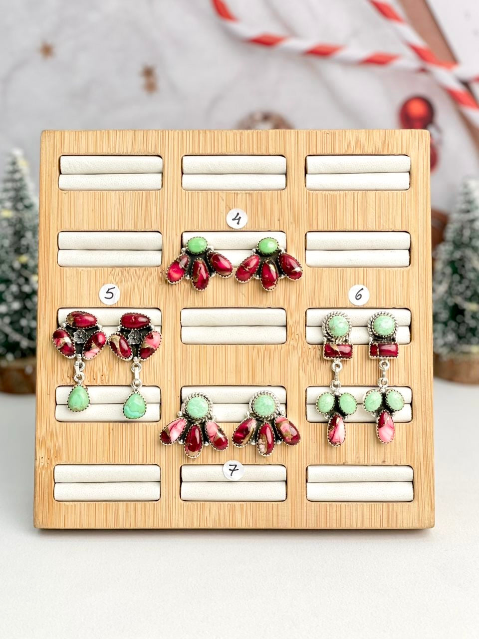 One Of A Kind Dahlia Studs-Earrings-Krush Kandy, Women's Online Fashion Boutique Located in Phoenix, Arizona (Scottsdale Area)