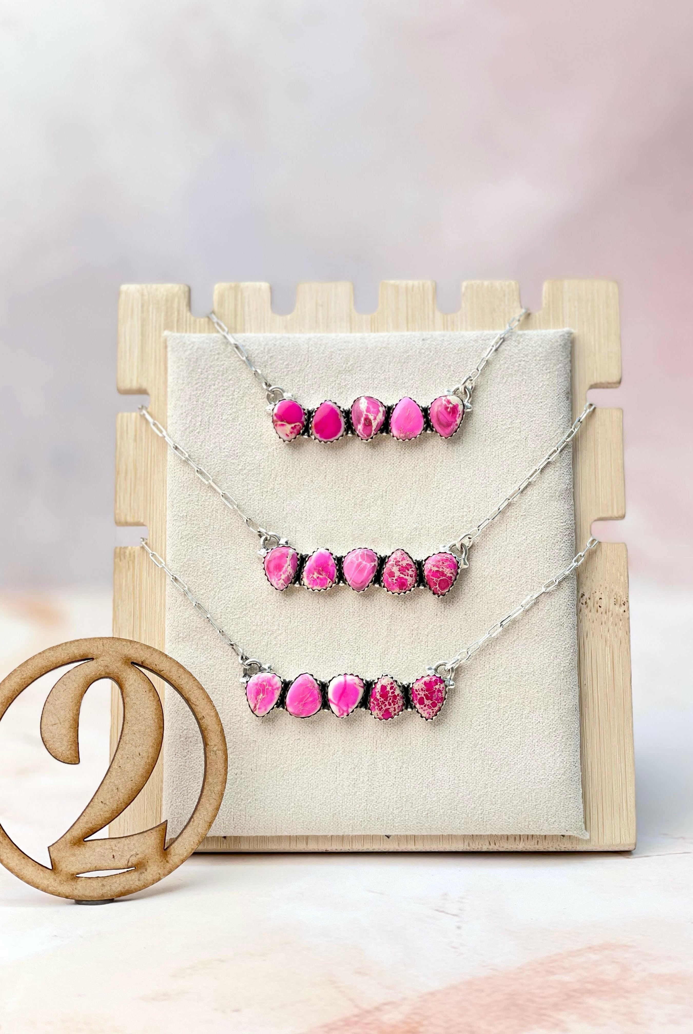 Desert Jasper Dainty Bar Necklace-Necklaces-Krush Kandy, Women's Online Fashion Boutique Located in Phoenix, Arizona (Scottsdale Area)
