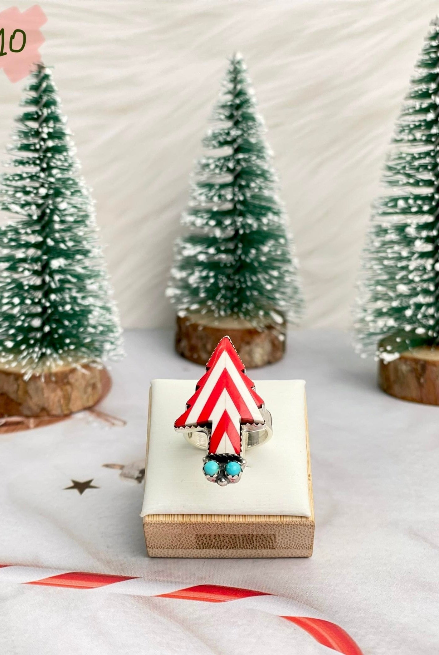 Holly Jolly Red & White Christmas Rings-Rings-Krush Kandy, Women's Online Fashion Boutique Located in Phoenix, Arizona (Scottsdale Area)
