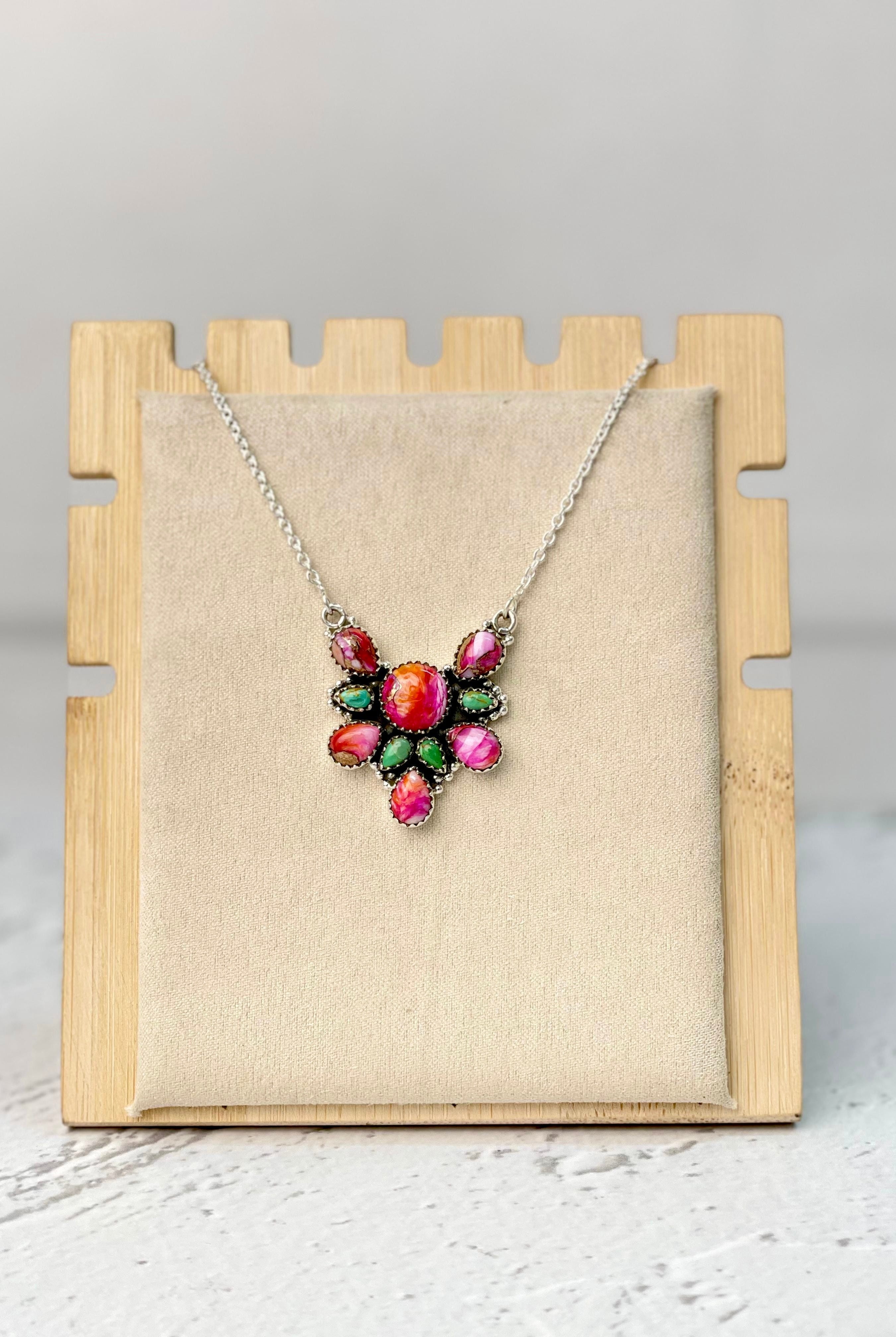 Starburst Dahlia Necklace Bno. 16-Necklaces-Krush Kandy, Women's Online Fashion Boutique Located in Phoenix, Arizona (Scottsdale Area)