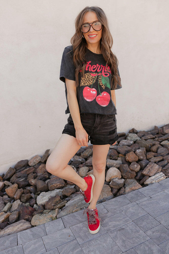 Wild Cherry Vintage Graphic Tee-Graphic Tees-Krush Kandy, Women's Online Fashion Boutique Located in Phoenix, Arizona (Scottsdale Area)