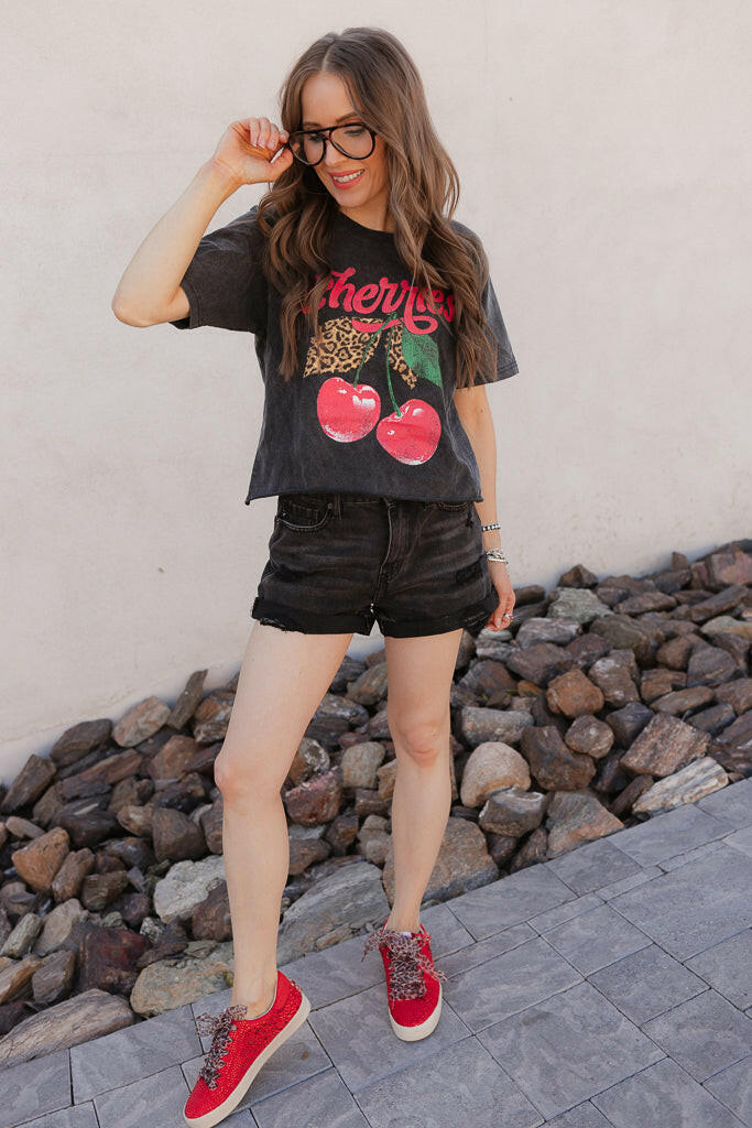 Wild Cherry Vintage Graphic Tee-Graphic Tees-Krush Kandy, Women's Online Fashion Boutique Located in Phoenix, Arizona (Scottsdale Area)