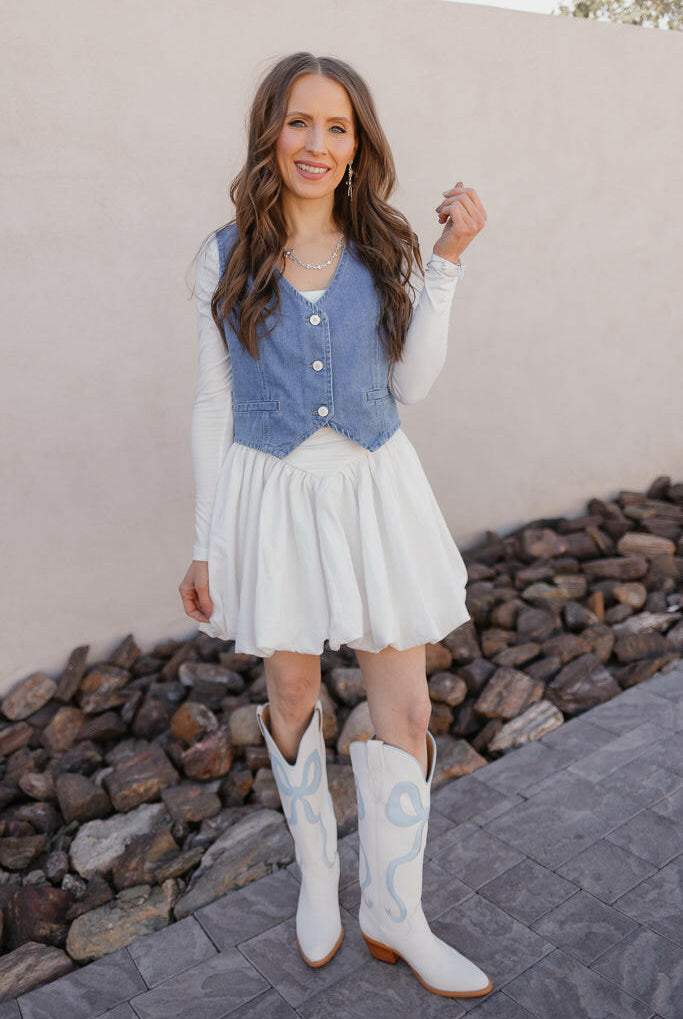 Western Bow Detail Boots-Boots-Krush Kandy, Women's Online Fashion Boutique Located in Phoenix, Arizona (Scottsdale Area)