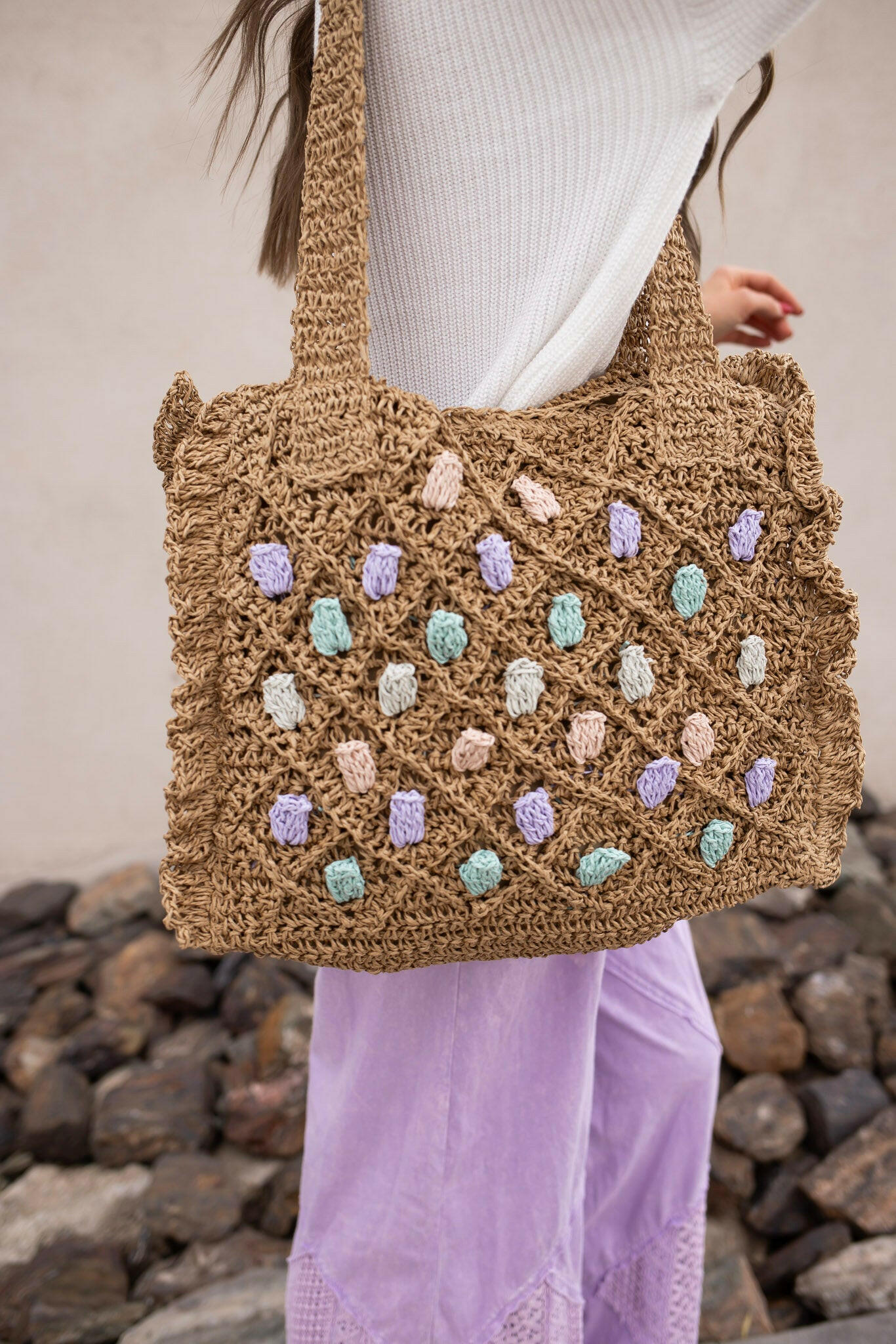 Calliope Straw Beach Summer Tote-handbag-Krush Kandy, Women's Online Fashion Boutique Located in Phoenix, Arizona (Scottsdale Area)